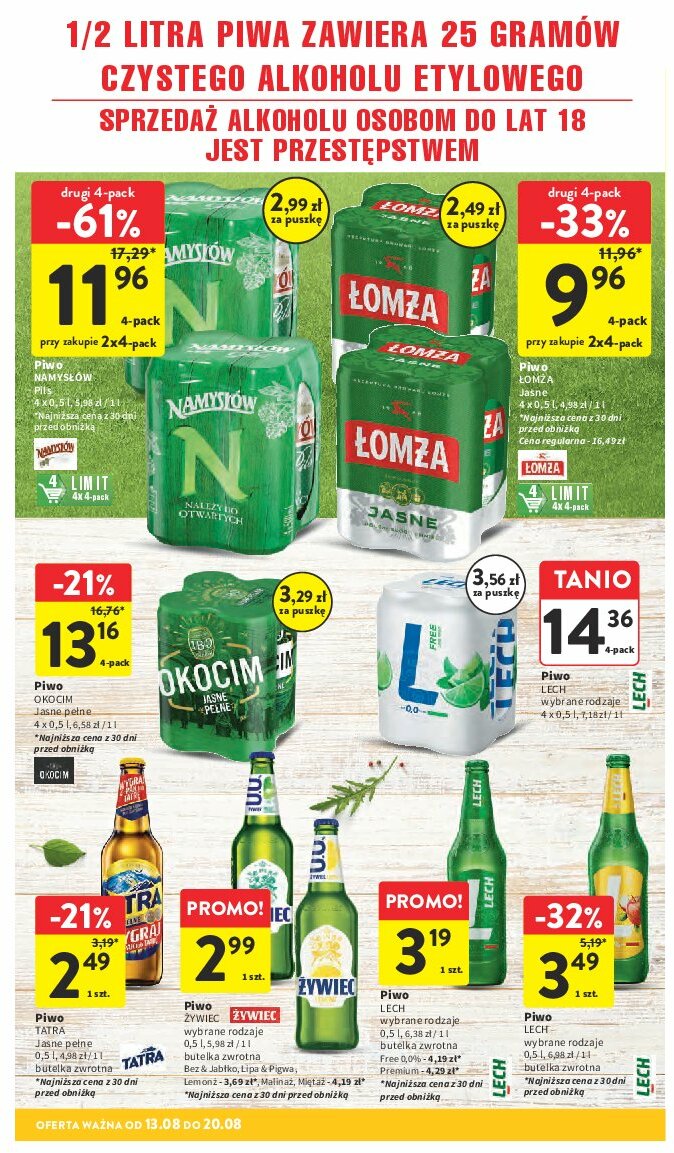 intermarche - Gazetka Intermarché - ważna od 13.08. do 20.08. - page: 18 intermarche - Gazetka Intermarché - ważna od 13.08. do 20.08. - page: 18