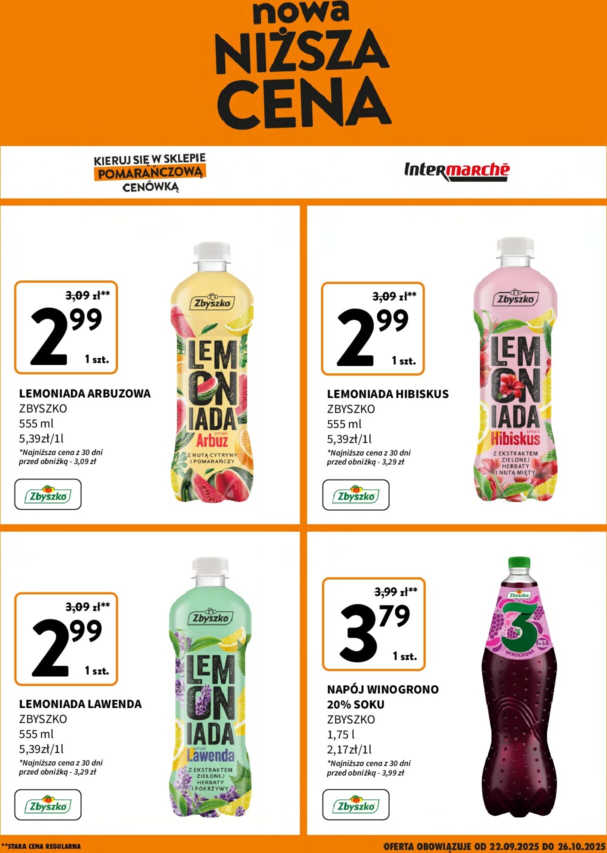 intermarche - Gazetka Intermarché - Nowa Niższa Cena - ważna od 22.09. do 26.10.