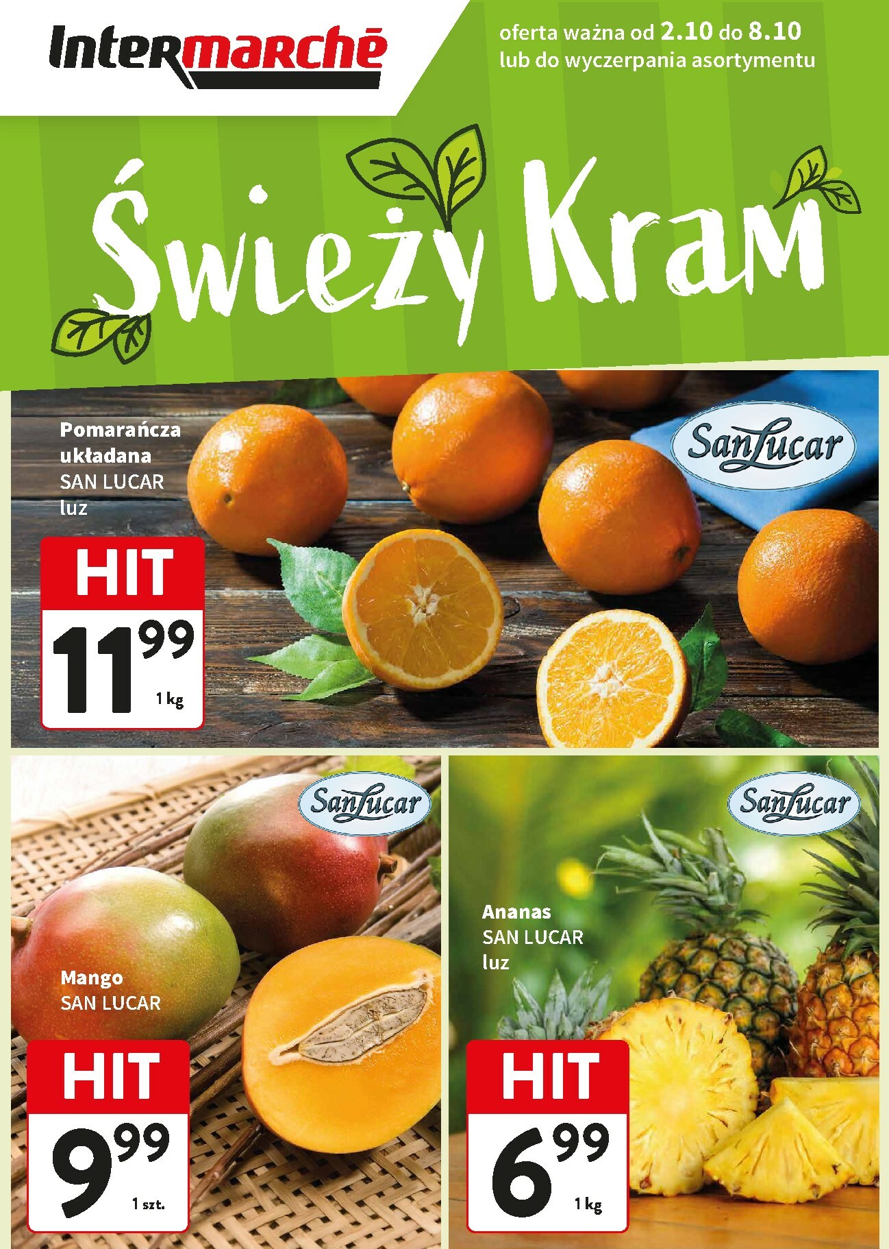 intermarche - Gazetka Intermarché - Świeży HIT - ważna od 02.10. do 08.10.