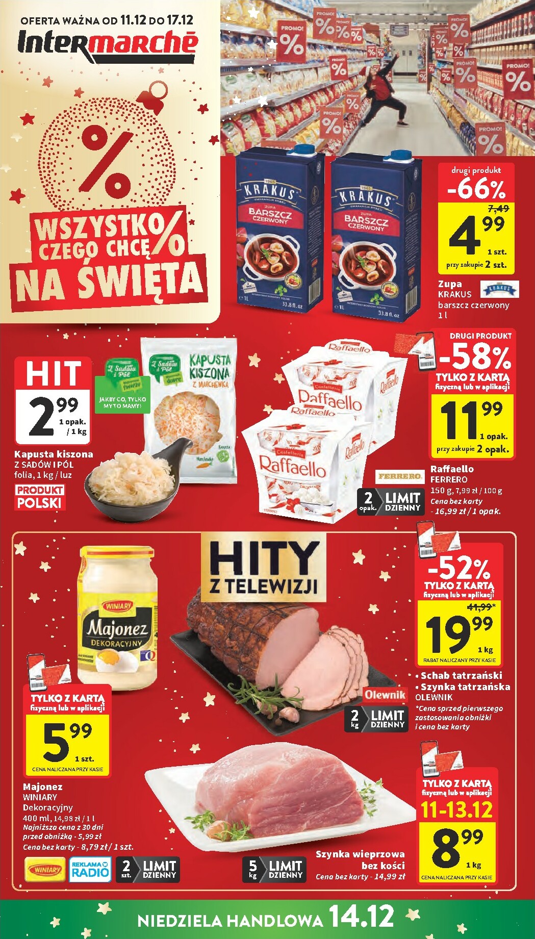intermarche - Gazetka Intermarché - ważna od 11.12. do 17.12. - page: 1