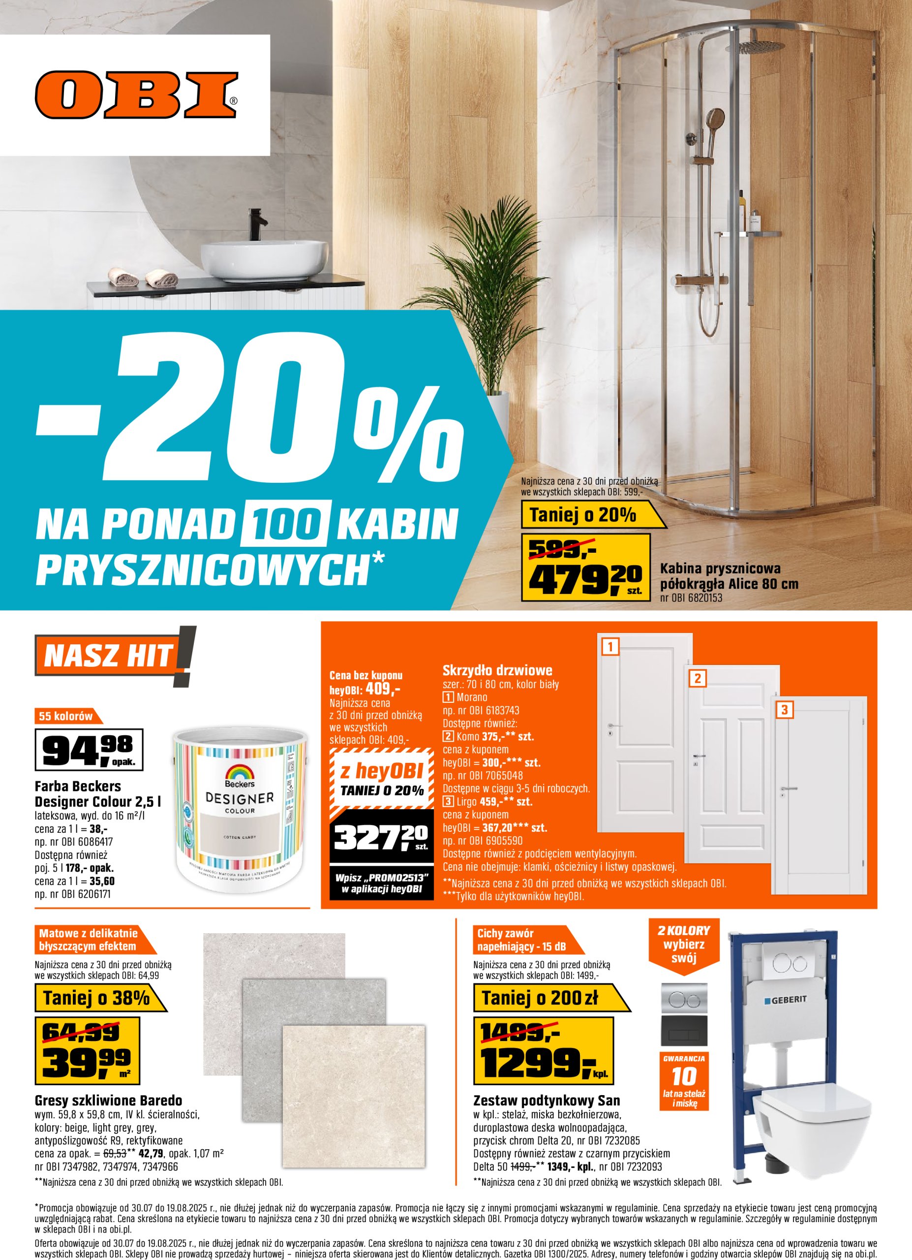 obi - Gazetka OBI ważna od 30.07. - 19.08. - page: 1