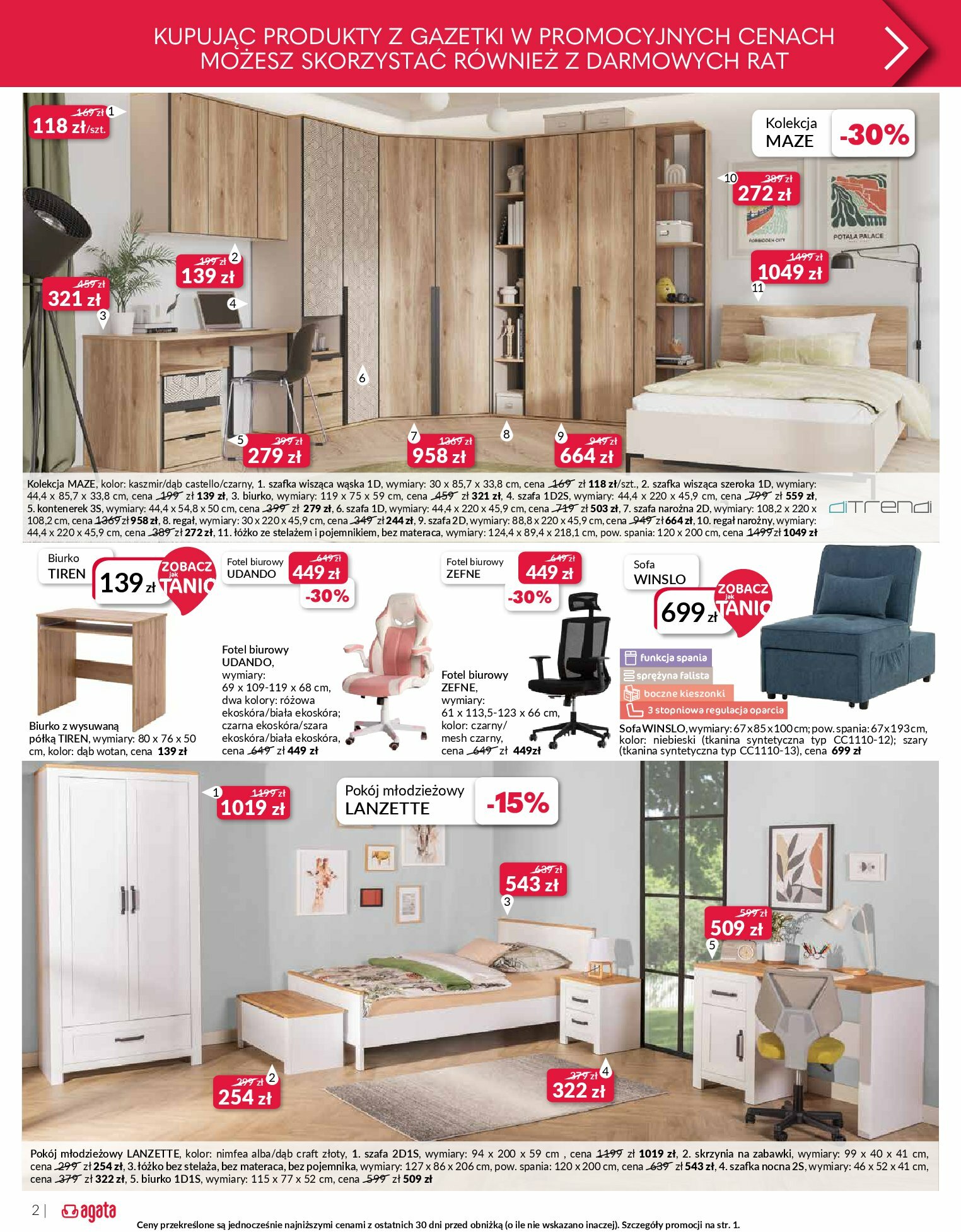 agata-meble - Gazetka Agata Meble - ważna od 11.08. do 31.08. - page: 2