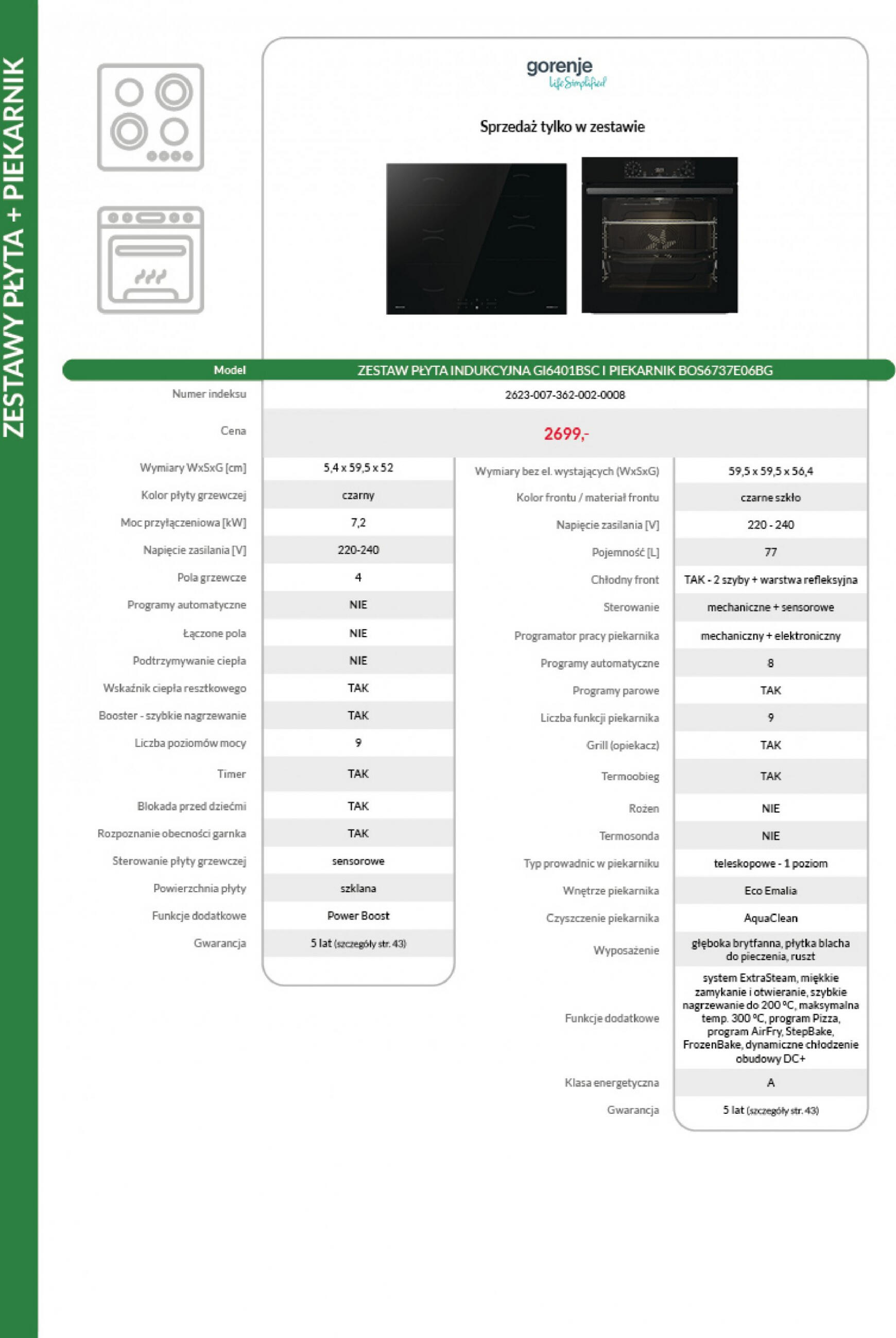 agata-meble - Agata meble - Katalog sprzęt AGD - Gorenje obowiązuje od 10.01.2024 - page: 18