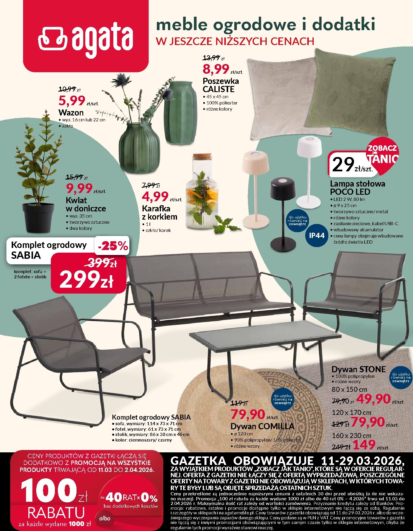 agata-meble - Gazetka Agata Meble - ważna od 11.03.2026 do 29.03.2026 - page: 1