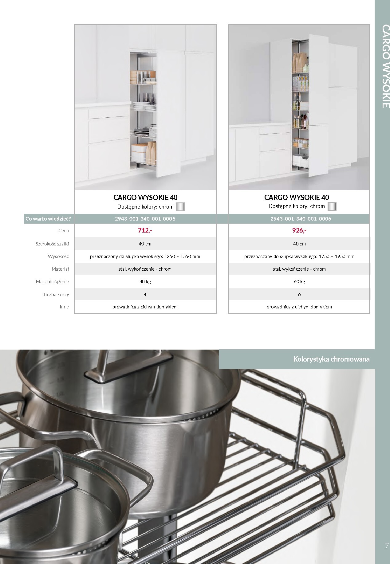 agata-meble - Aktualna gazetka Agata Meble - VORTUNG Systemy cargo ważna od 08.04.2026 do 31.12.2026 - page: 7