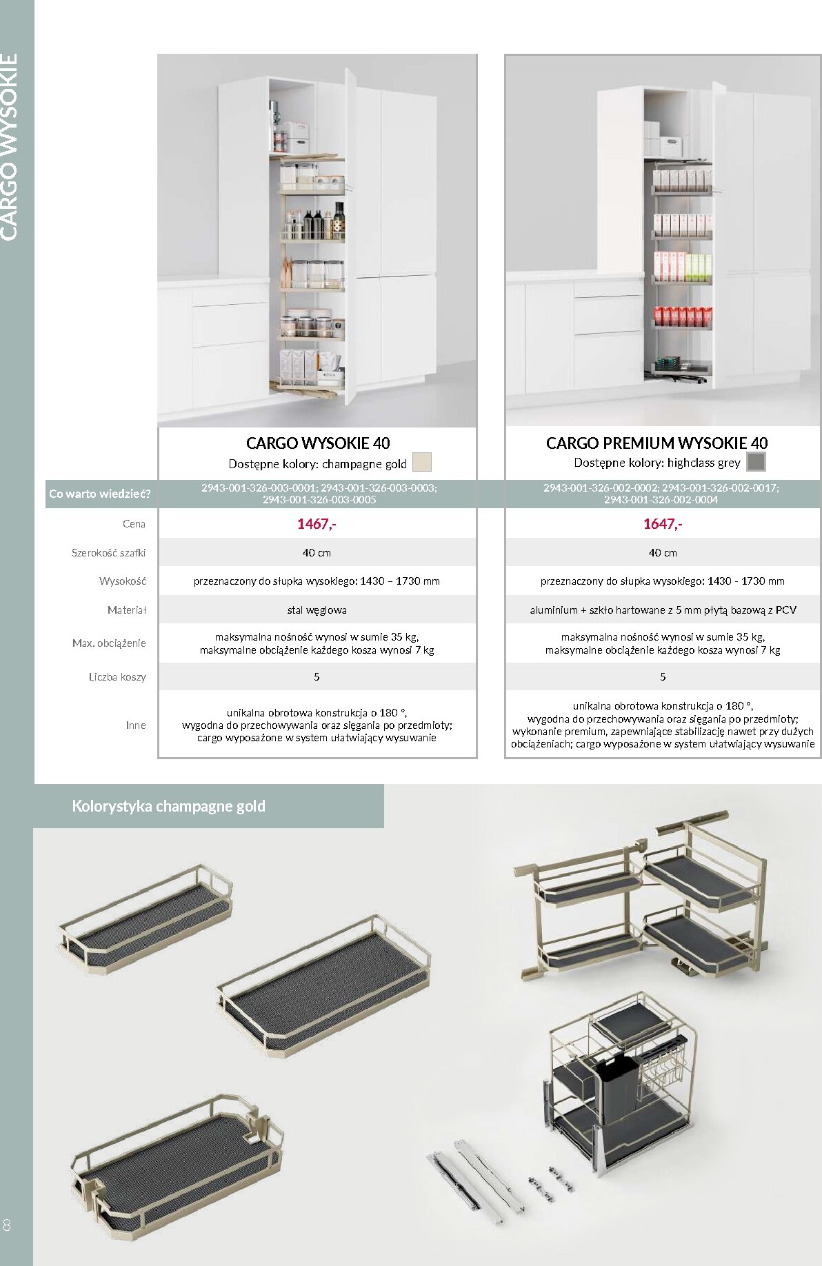 agata-meble - Aktualna gazetka Agata Meble - VORTUNG Systemy cargo ważna od 08.04.2026 do 31.12.2026 - page: 8