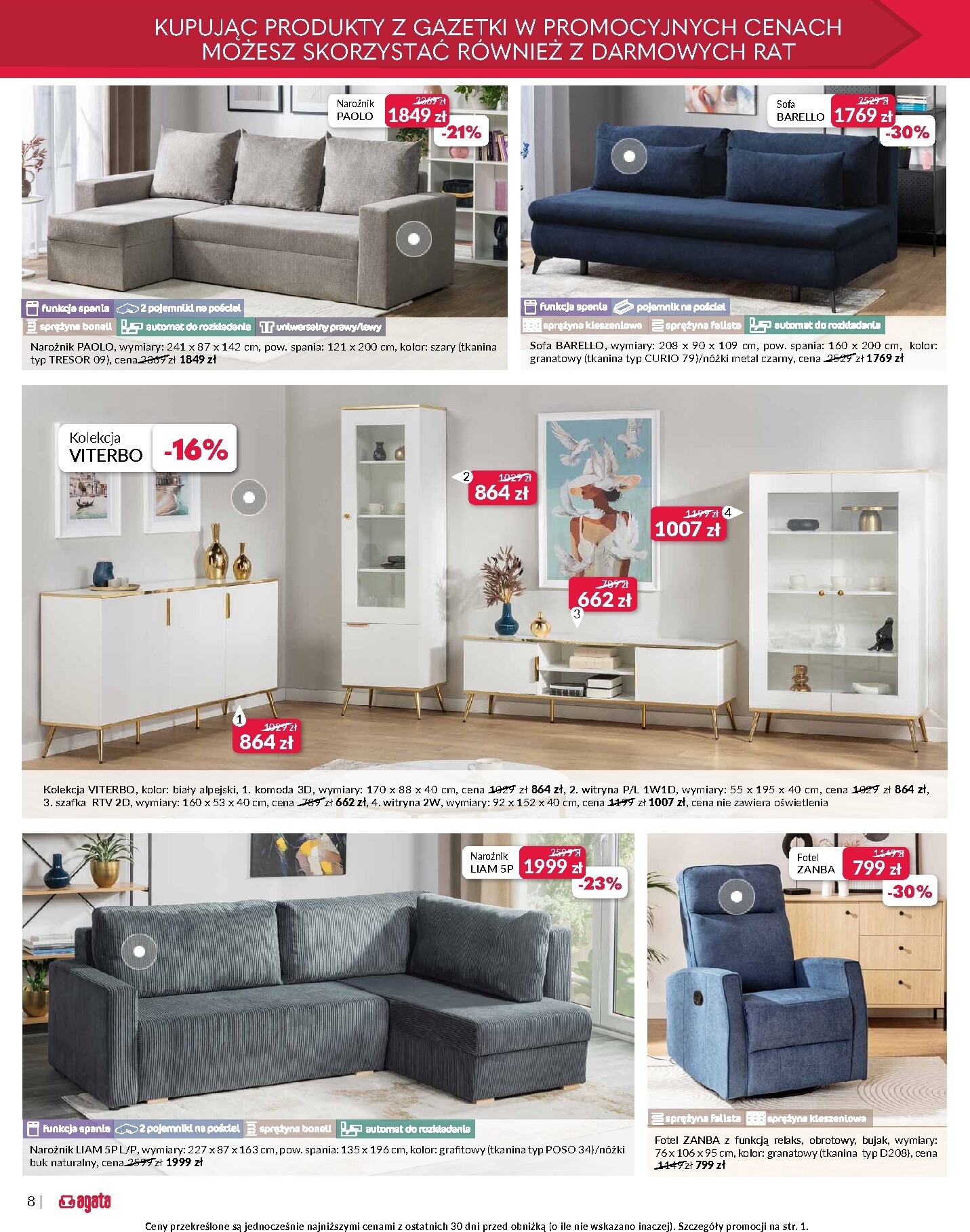 agata-meble - Aktualna gazetka Agata Meble ważna od 08.04.2026 do 26.04.2026 - page: 8