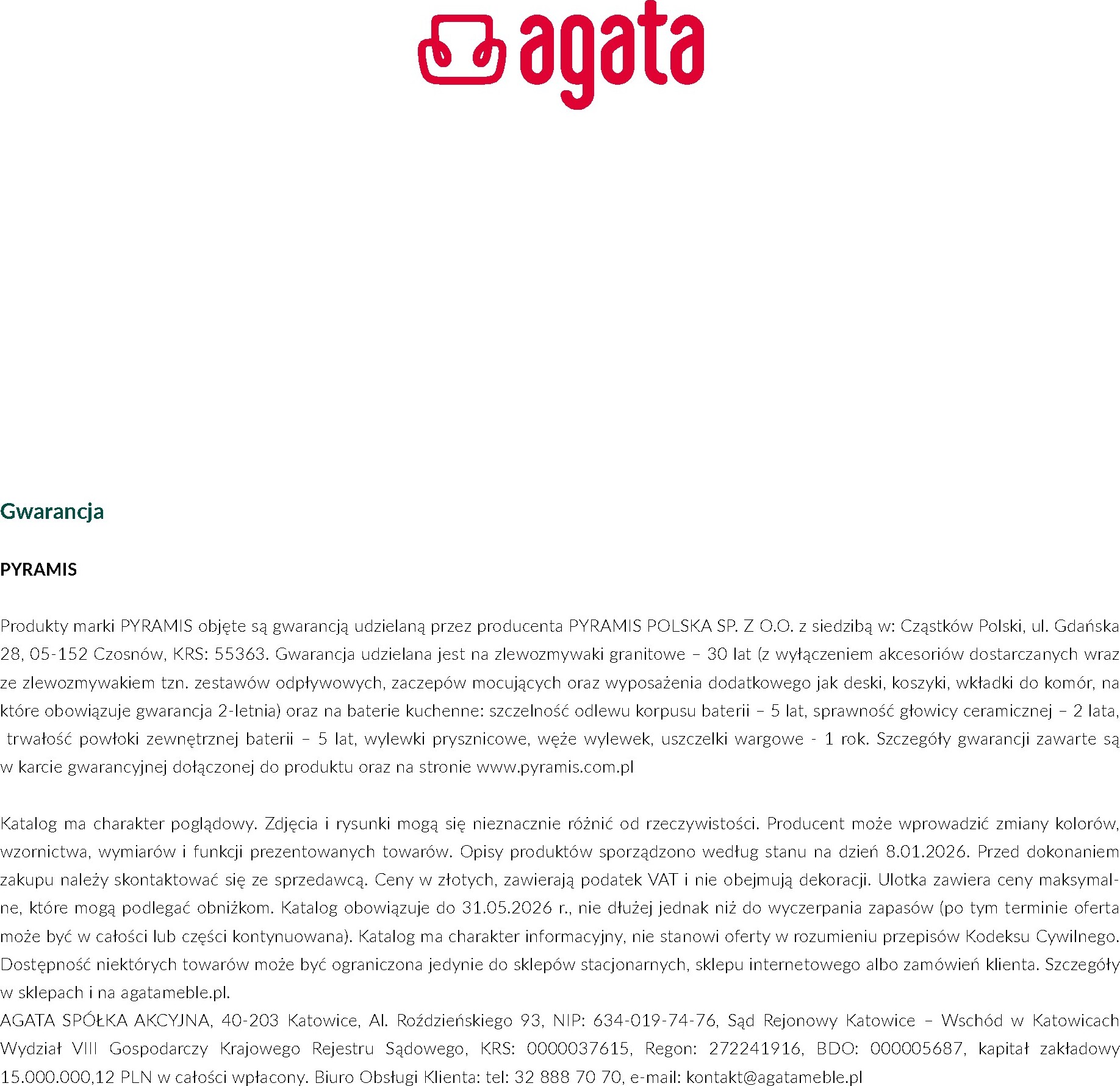 agata-meble - Aktualna gazetka Agata Meble - Katalog Pyramis ważna od 06.05.2026 do 31.05.2026 - page: 8