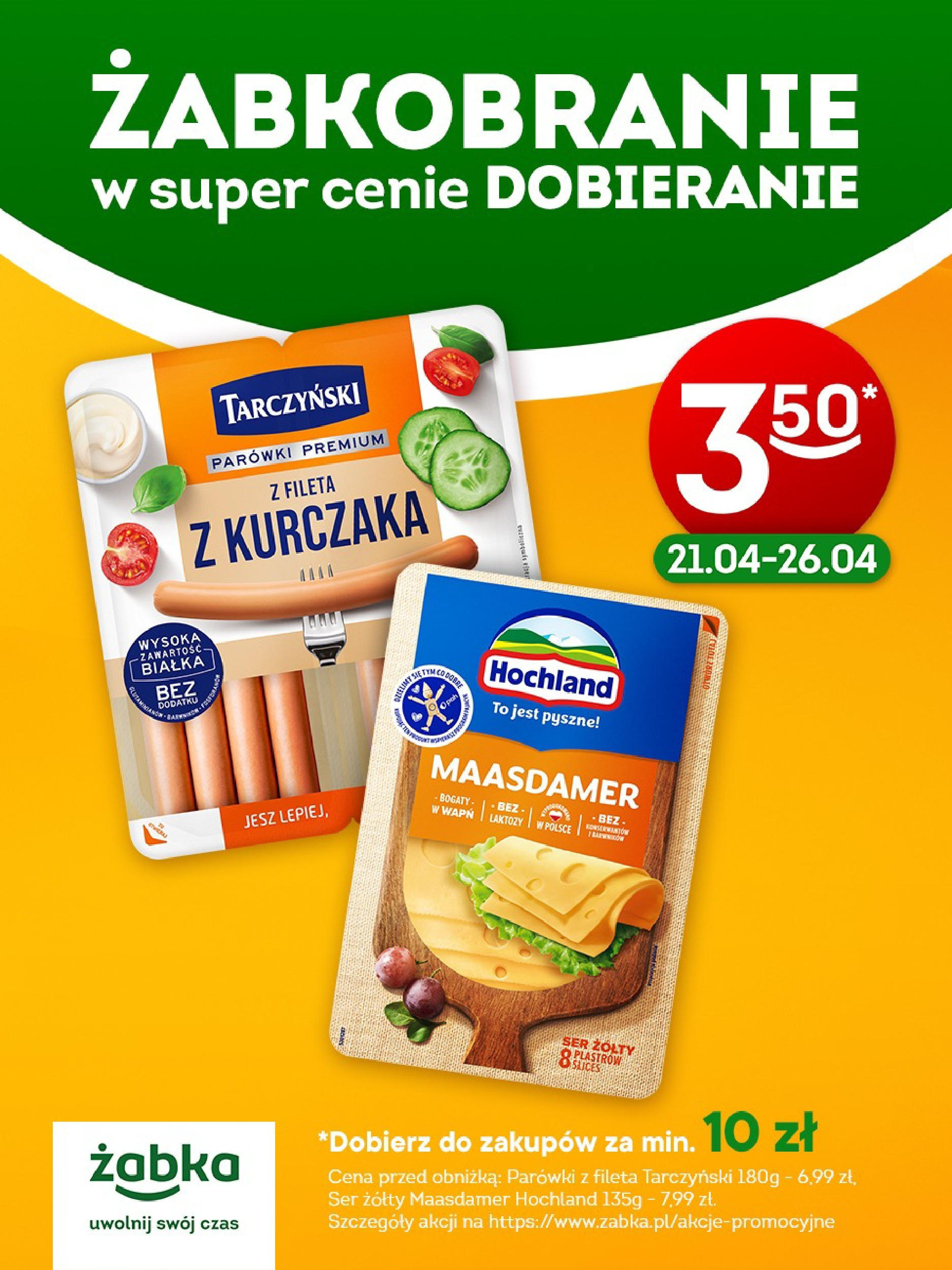 zabka - Żabka - Parówki i ser gazetka ważna od 20.04. - 26.04.