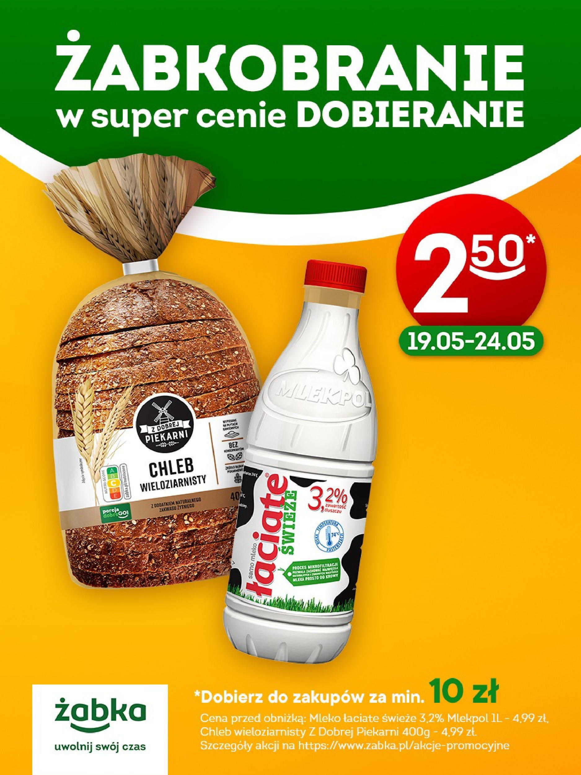 zabka - Żabka - Mleko i chleb gazetka ważna od 18.05. - 24.05.