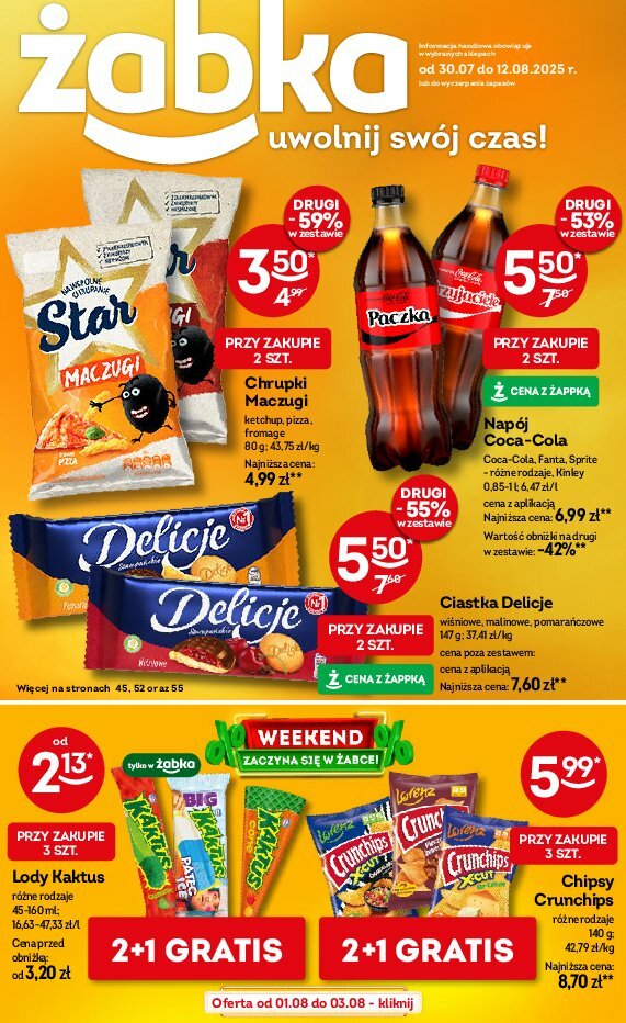 zabka - Gazetka Żabka ważna od 30.07. - 12.08.