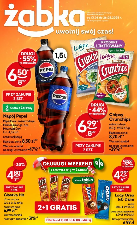 zabka - Gazetka Żabka - ważna od 13.08. do 26.08.