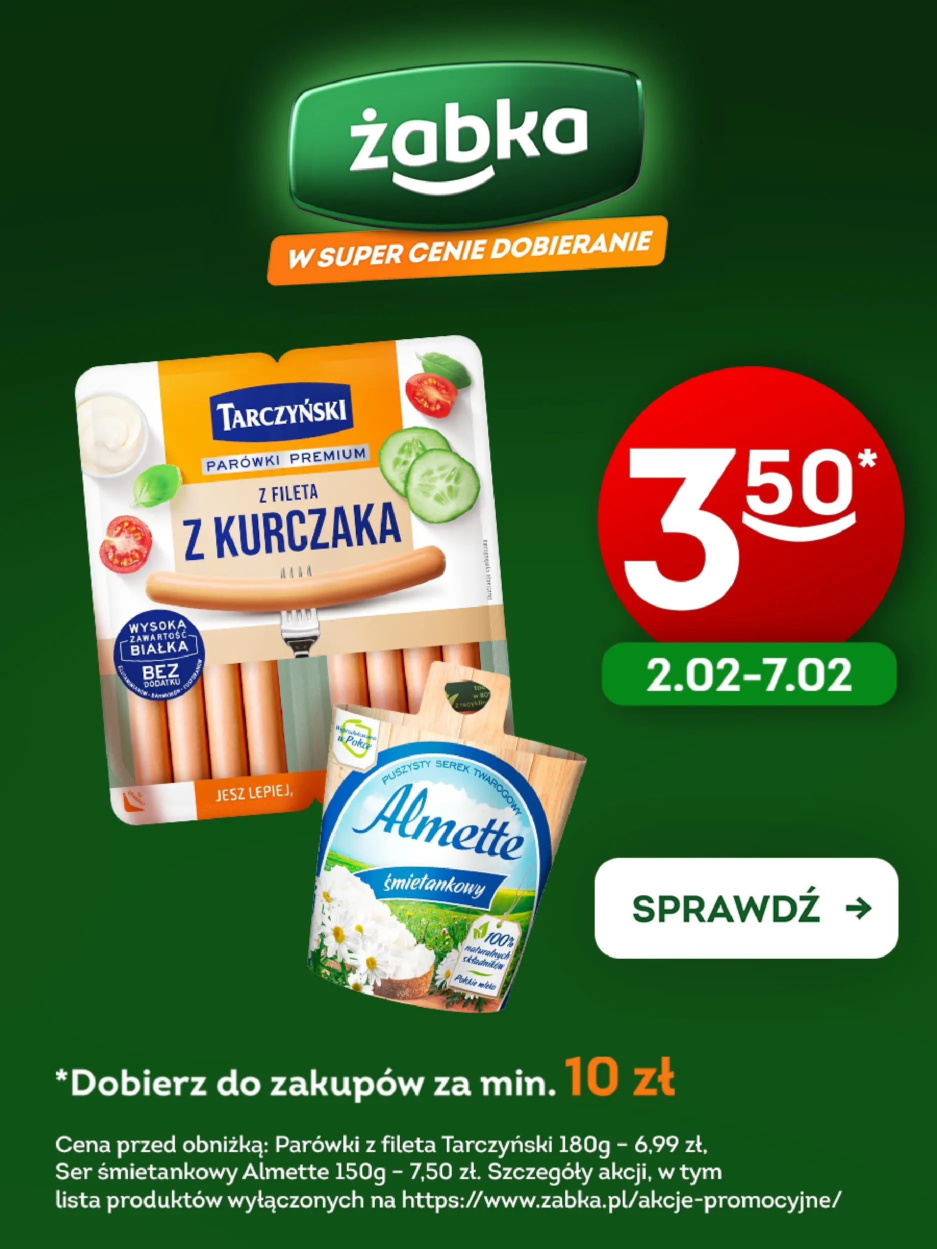 zabka - Gazetka Żabka - Tarczyński i Almette - ważna od 02.02.2026 do 07.02.2026