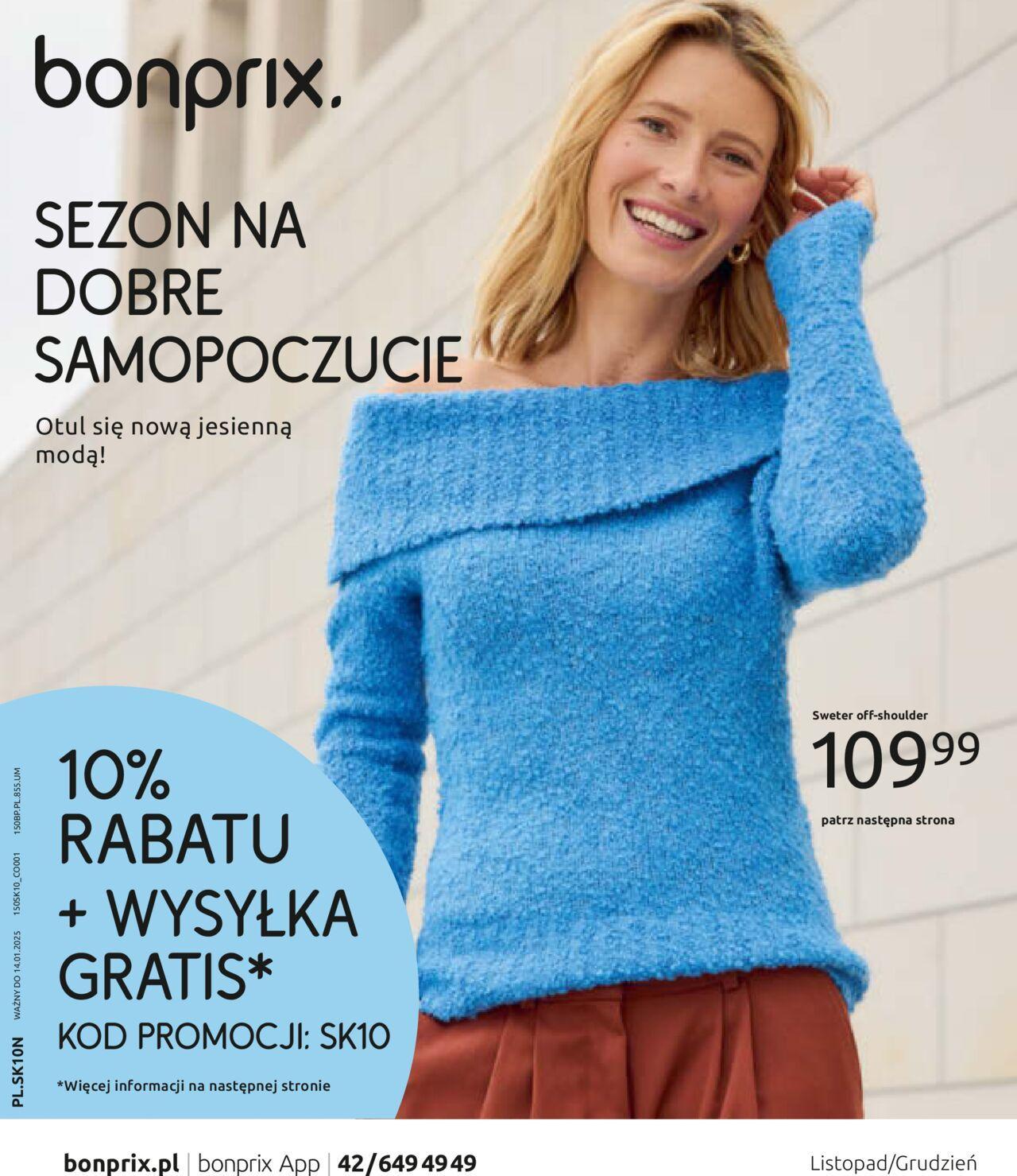 bonprix - BonPrix Katalog - Dzianiny Na Topie 14.10.2024 - 14.01.2025