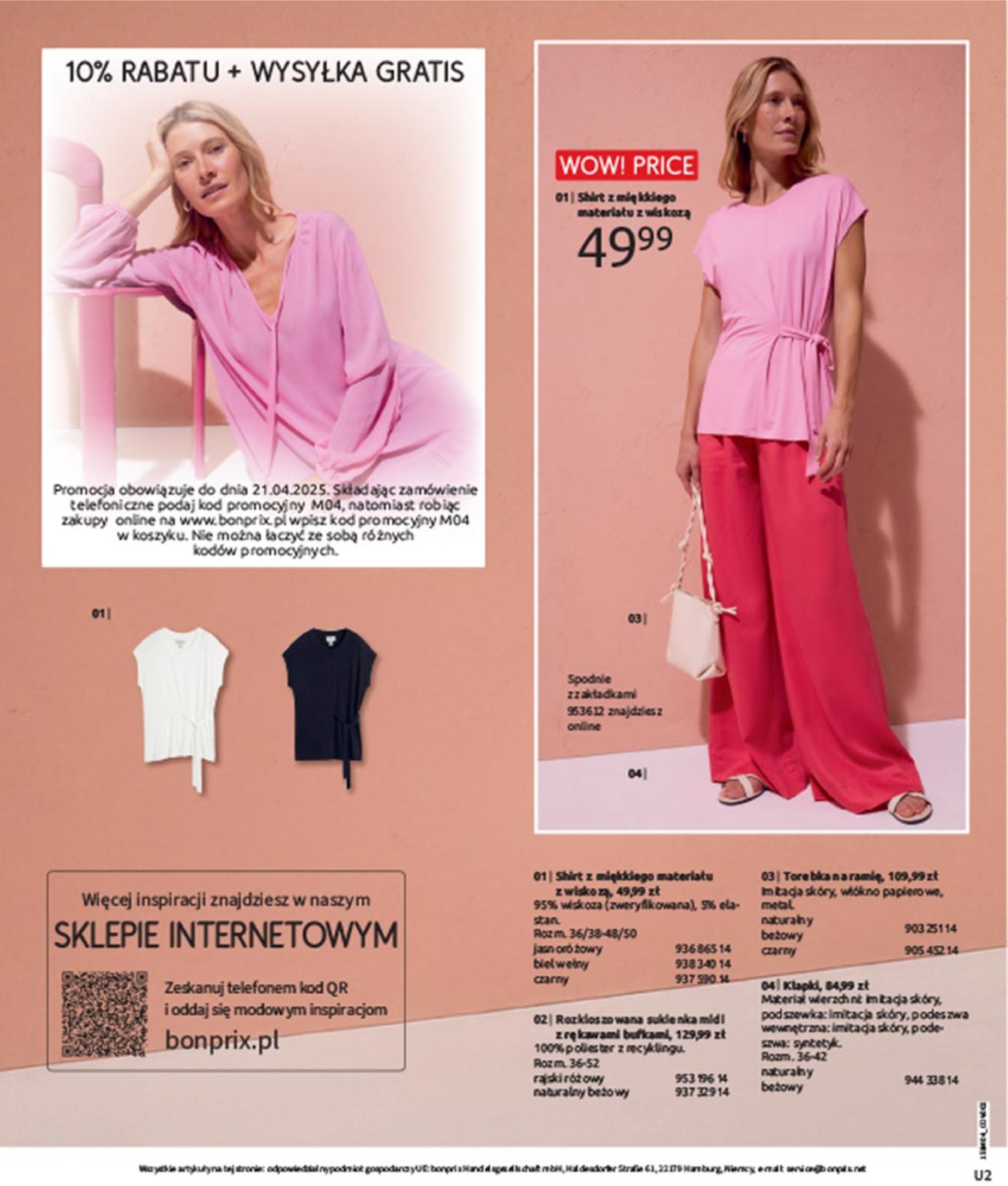 bonprix - Bonprix - Hity wiosennej mody gazetka ważna od 23.04. - 31.05. - page: 2 bonprix - Bonprix - Hity wiosennej mody gazetka ważna od 23.04. - 31.05. - page: 2