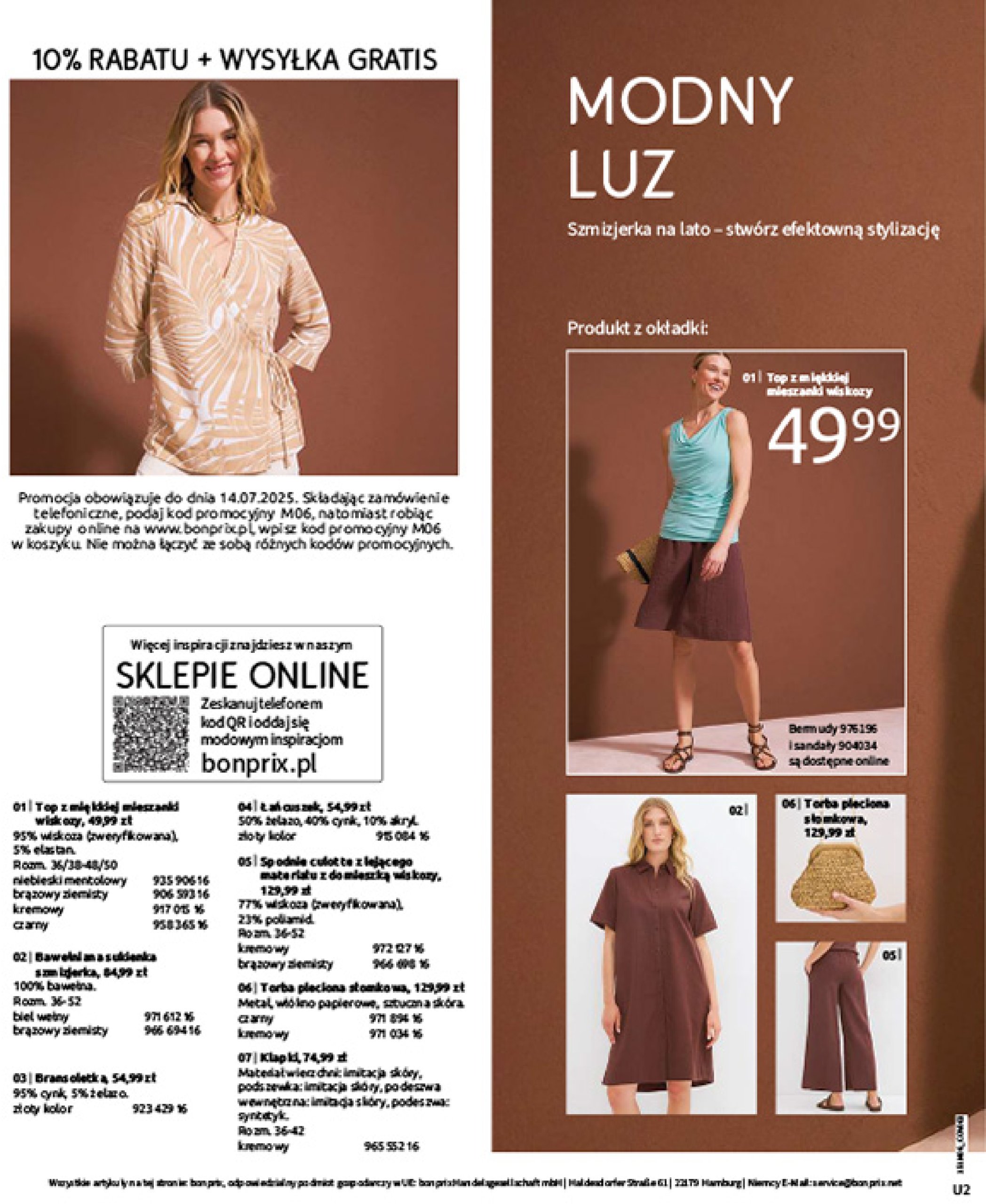 bonprix - Gazetka Bonprix - Modny Luz ważna od 16.07. - 25.08. - page: 2 bonprix - Gazetka Bonprix - Modny Luz ważna od 16.07. - 25.08. - page: 2