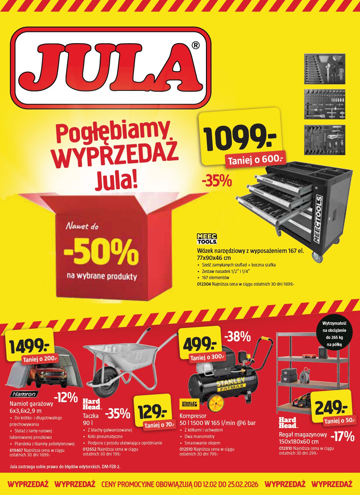 jula - Gazetka Jula - Wyprzedaż - ważna od 12.02.2026 do 25.02.2026 - page: 1