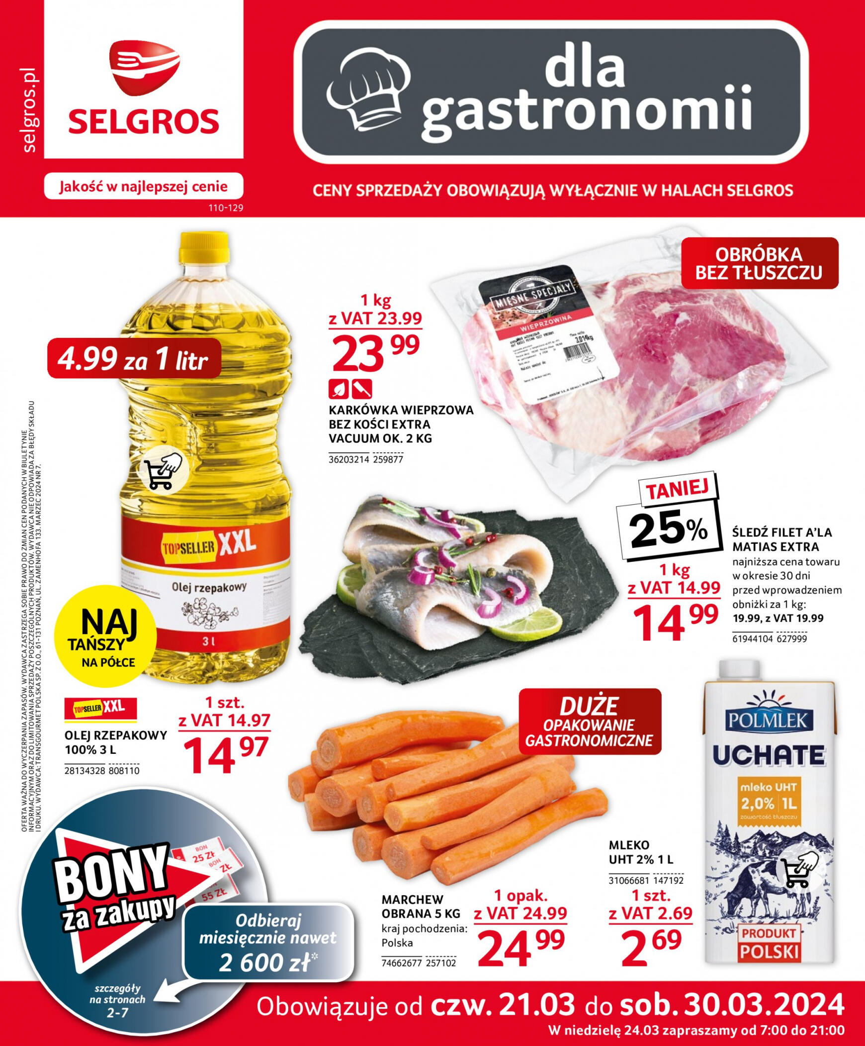 selgros - Selgros cash&carry - Selgros Gastronomia obowiązuje od 21.03.2024