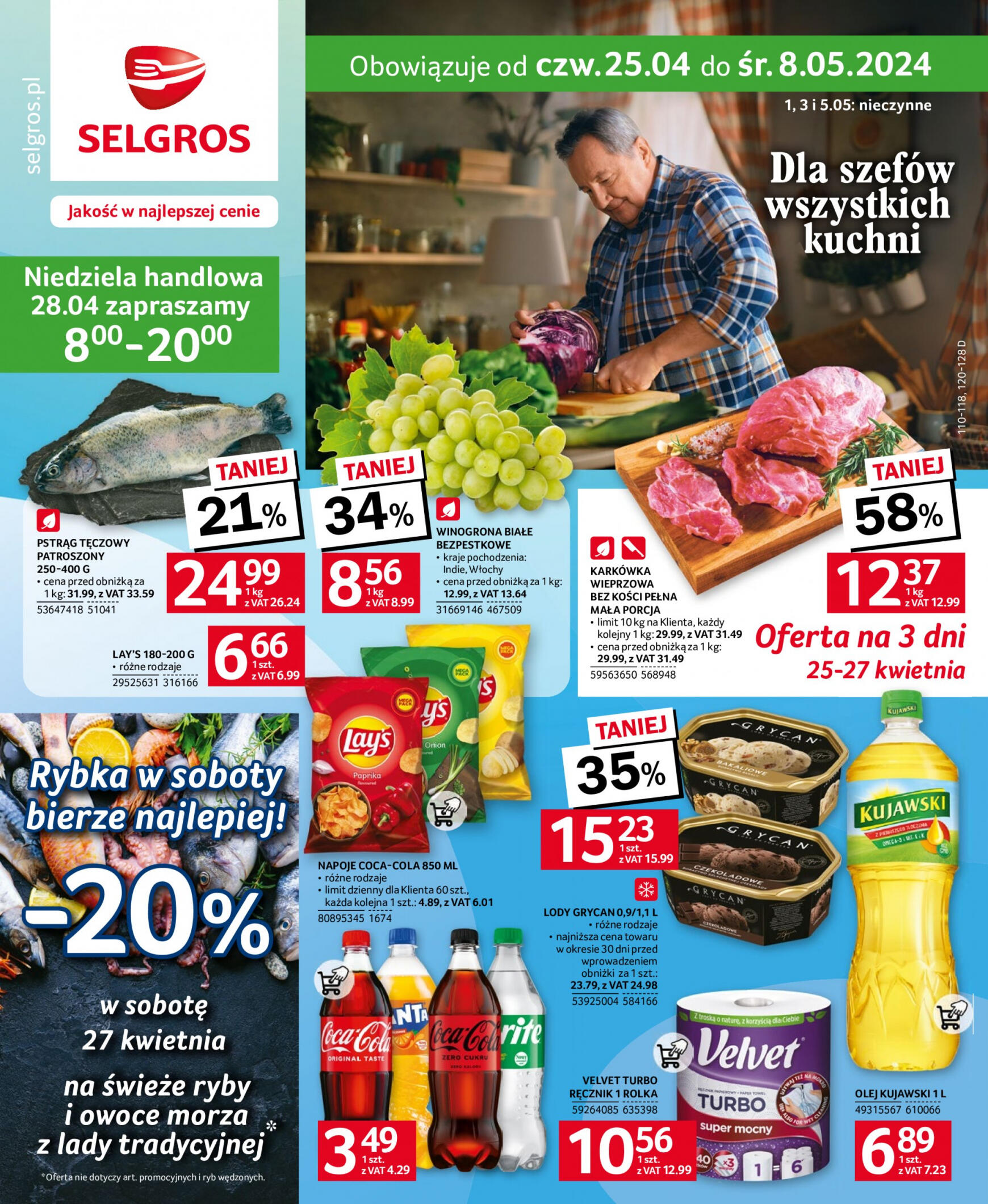 selgros - Selgros - Oferta spożywcza gazetka aktualna ważna od 25.04. - 05.05.
