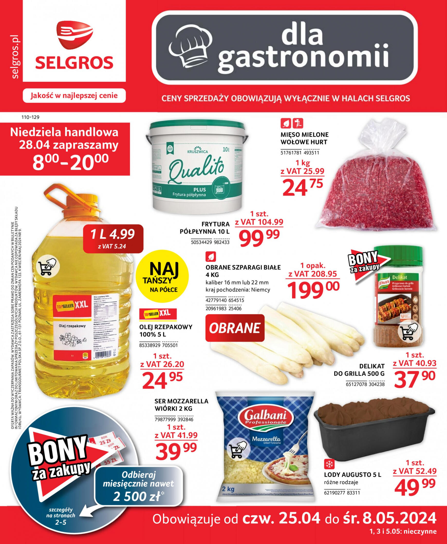 selgros - Selgros cash&carry - Oferta Gastronomia gazetka aktualna ważna od 25.04. - 08.05.