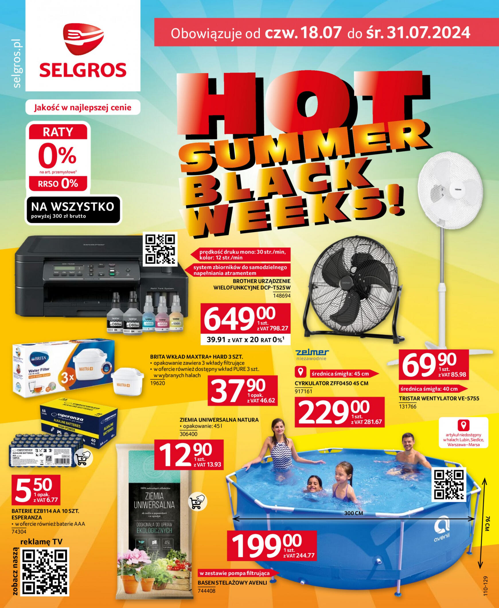 selgros - Selgros cash&carry - Hot Summer gazetka aktualna ważna od 18.07. - 31.07. - page: 1