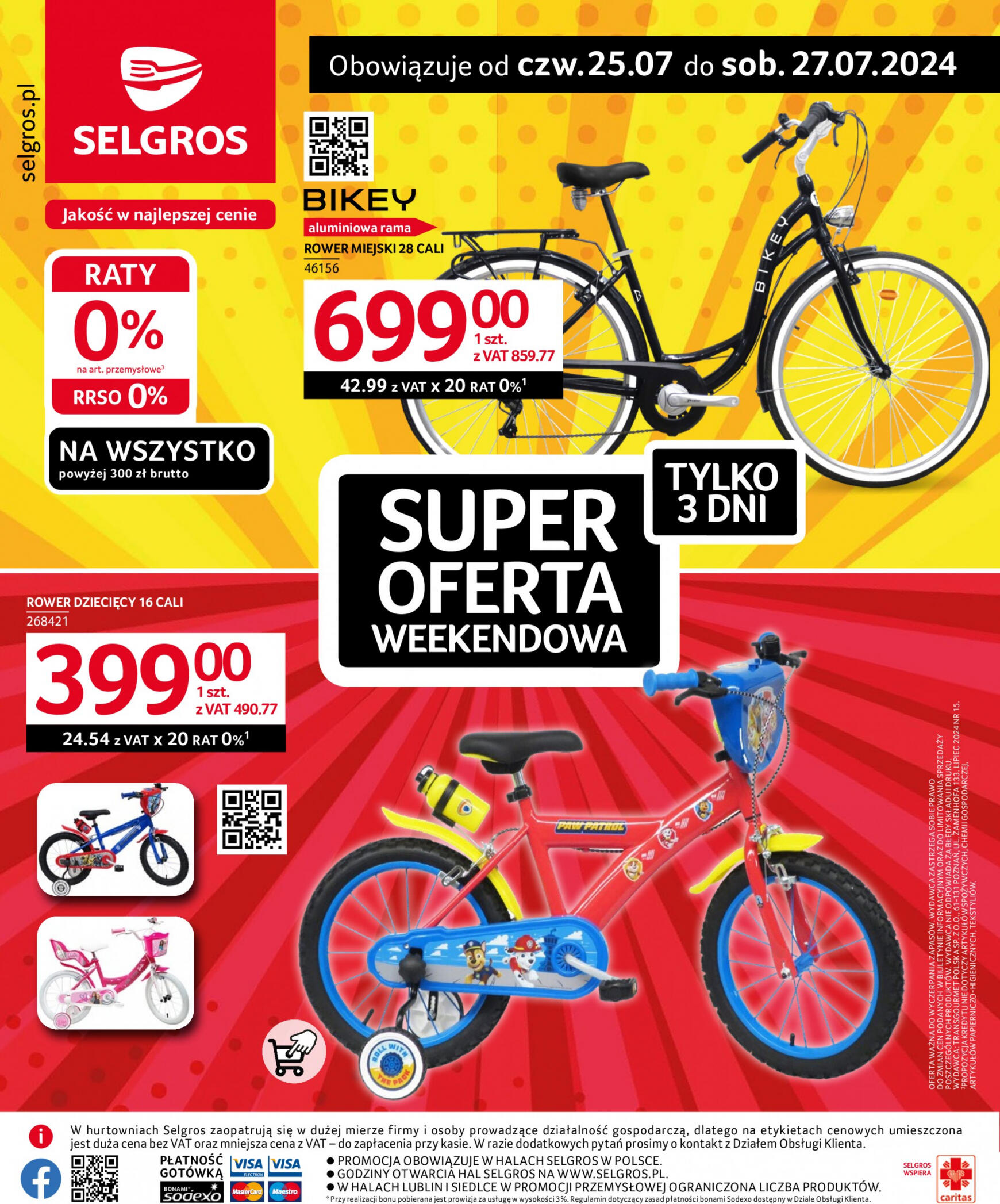 selgros - Selgros cash&carry - Super Oferta Weekendowa gazetka aktualna ważna od 25.07. - 27.07.