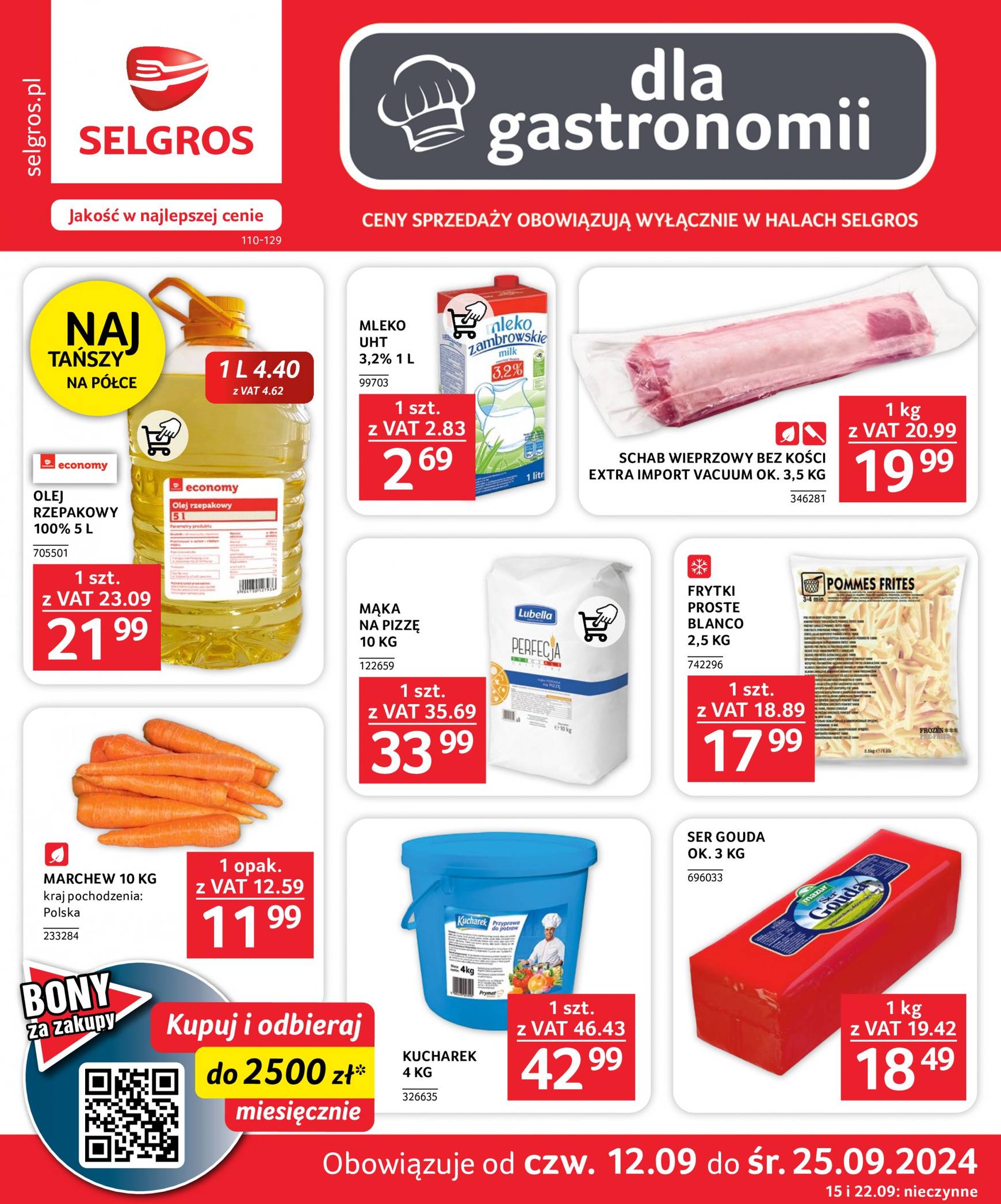 selgros - Aktualna Selgros cash&carry - Dla Gastronomii gazetka ważna od 12.09. - 25.09.