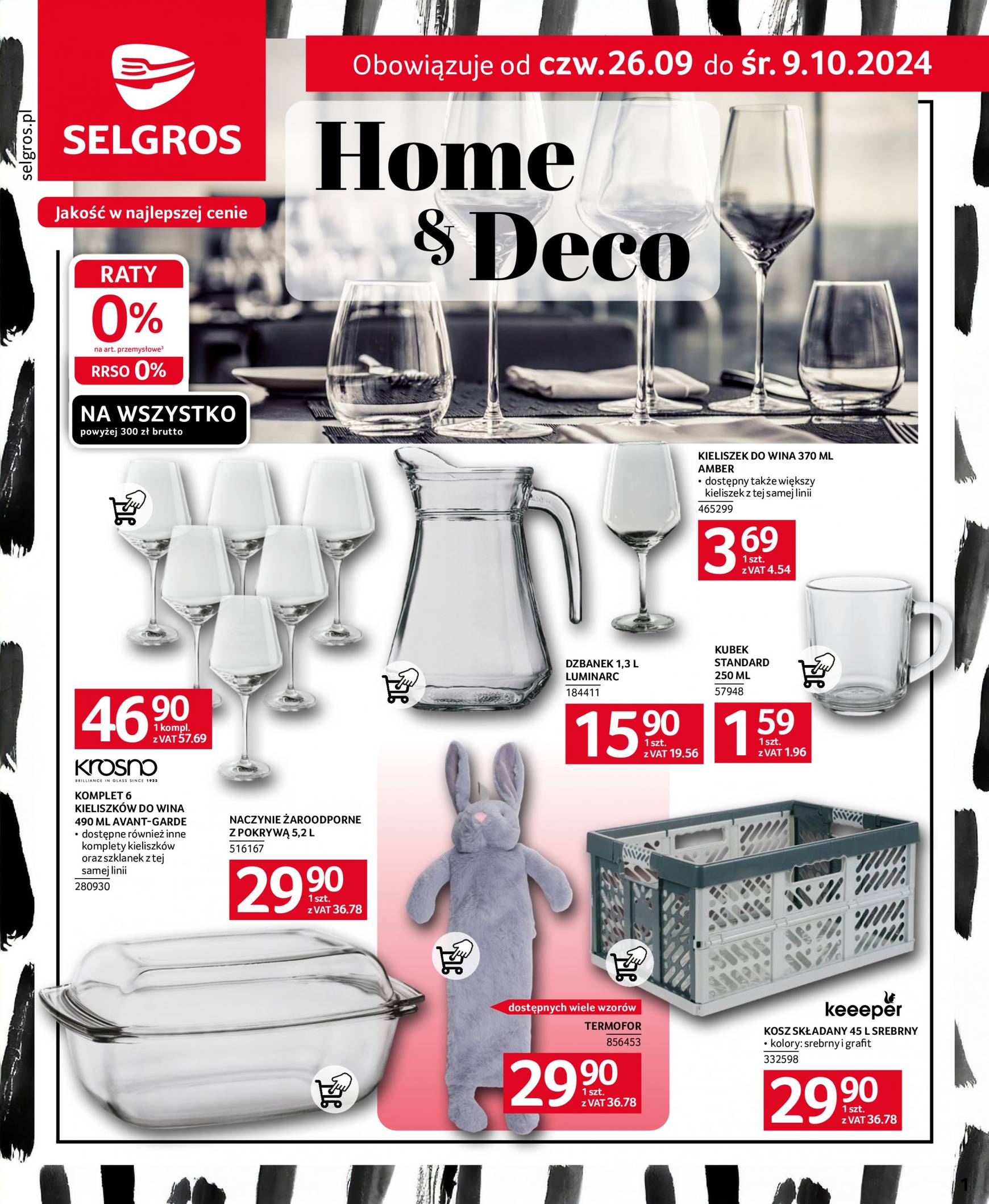 selgros - Aktualna Selgros cash&carry - Katalog Home&Deco gazetka ważna od 26.09. - 09.10.