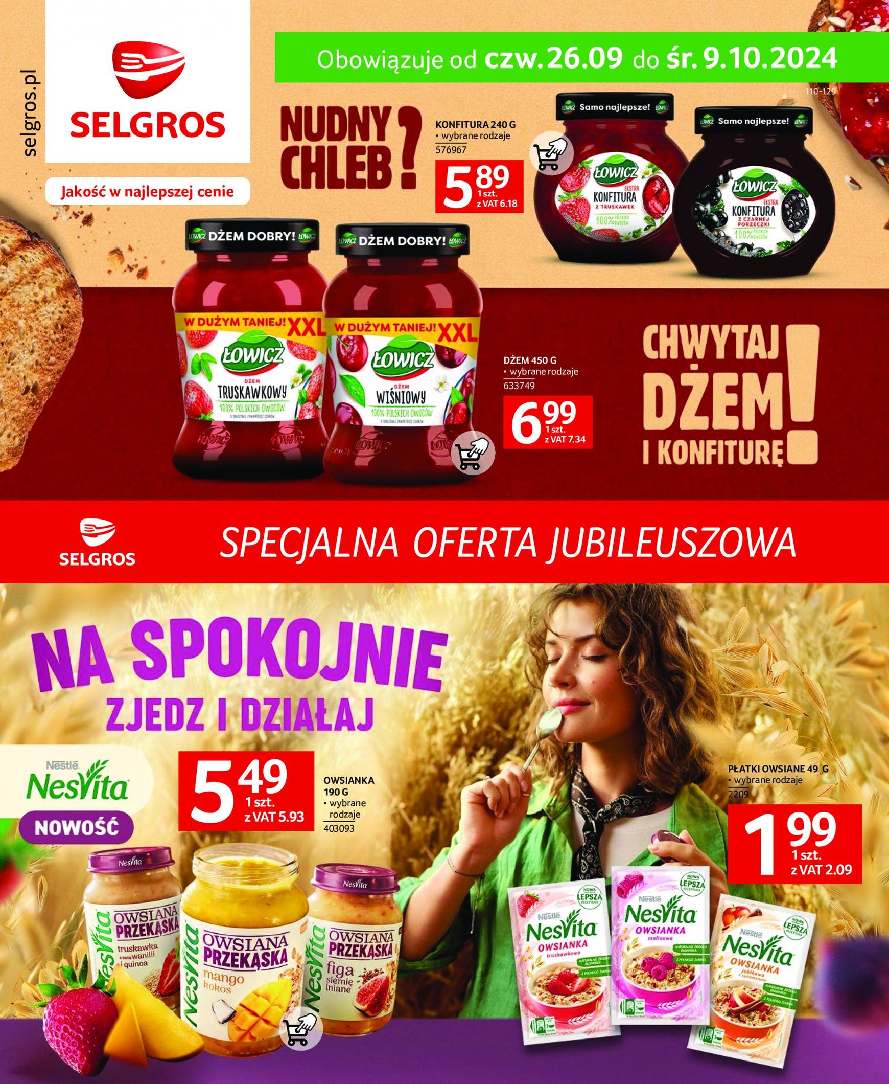 selgros - Aktualna Selgros cash&carry - Specjalna Oferta Jubileuszowa gazetka ważna od 26.09. - 09.10.