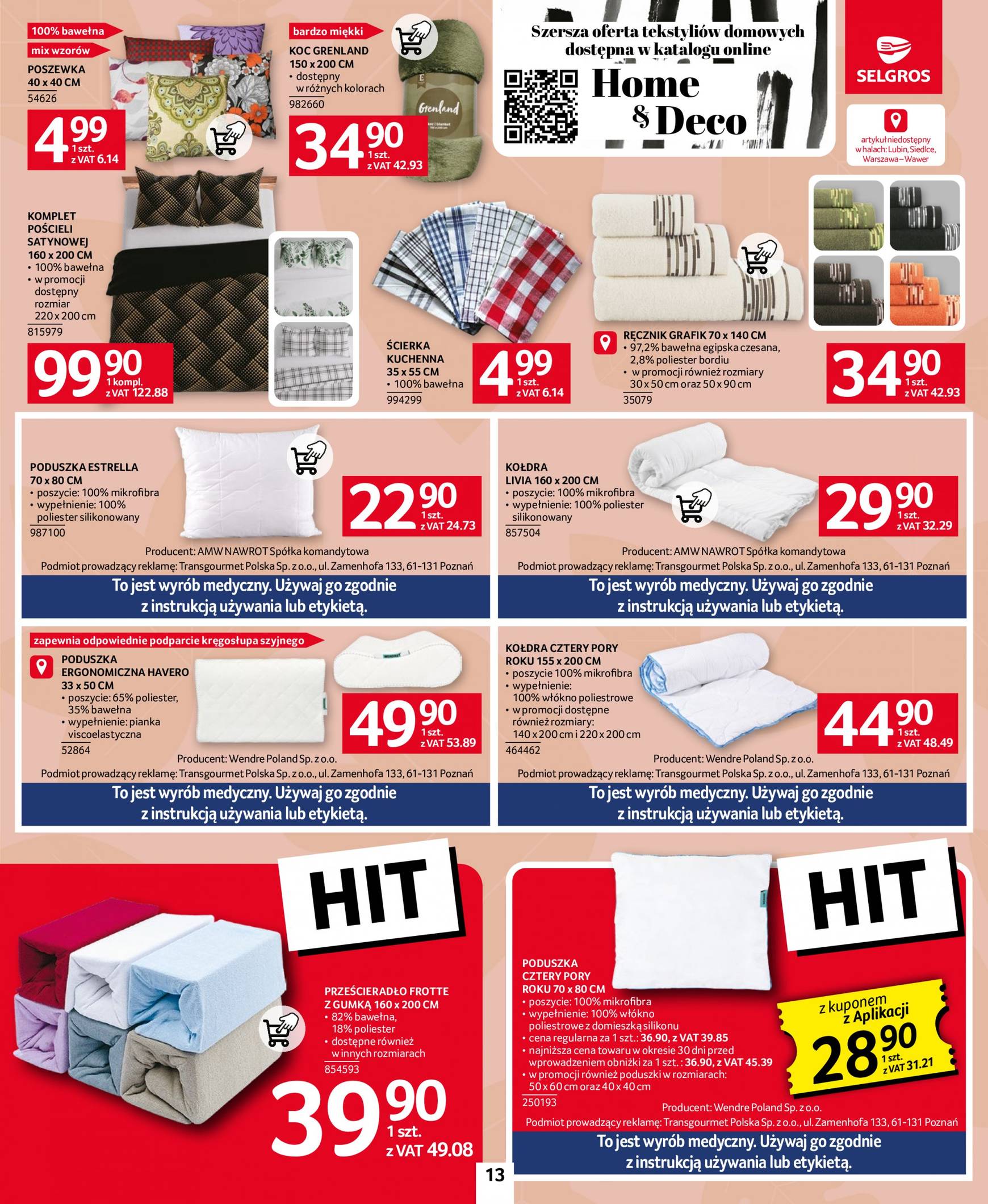 selgros - Aktualna Selgros cash&carry - Oferta Przemysłowa gazetka ważna od 26.09. - 09.10. - page: 13