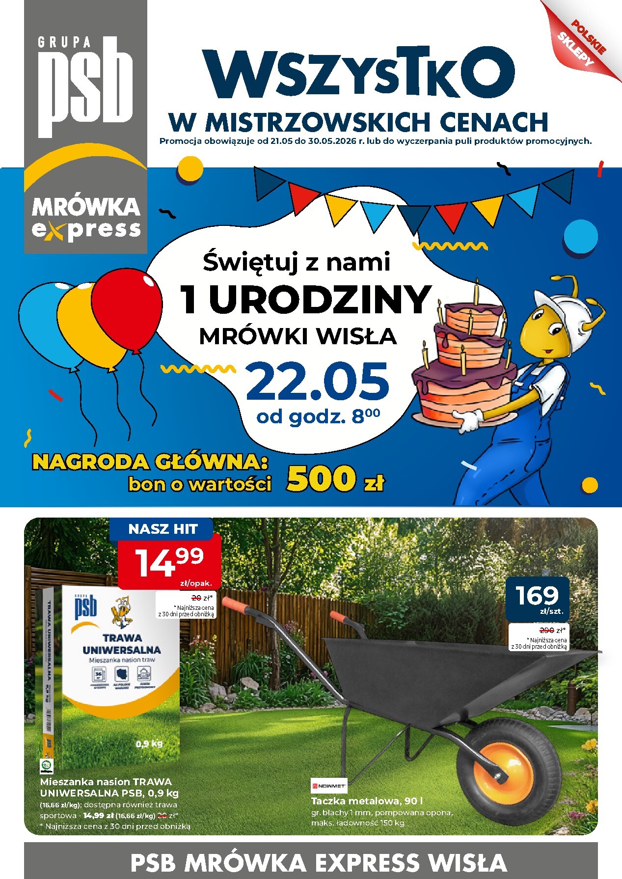 mrowka - Aktualna gazetka Mrówka - Express ważna od 21.05.2026 do 30.05.2026 - page: 1
