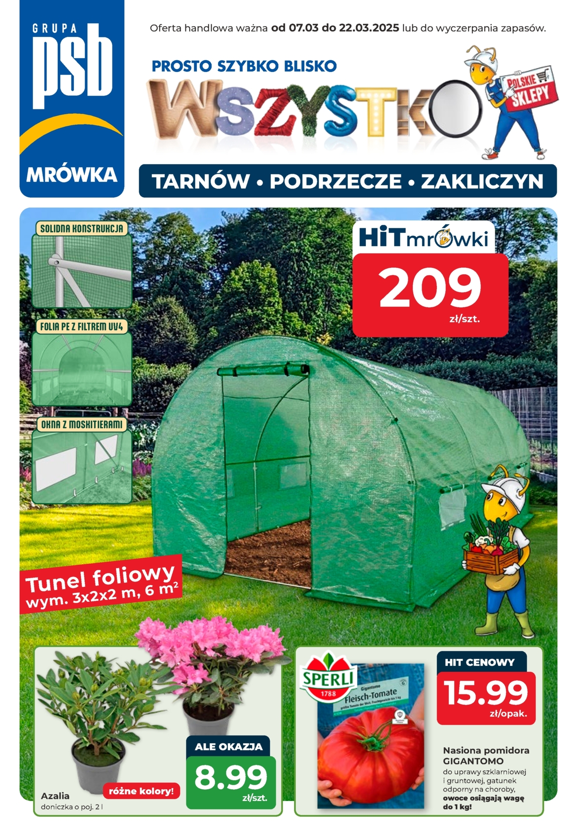 mrowka - Mrówka - Tarnów, Podegrodzie, Zakliczyn gazetka ważna od 07.03. - 22.03. - page: 1