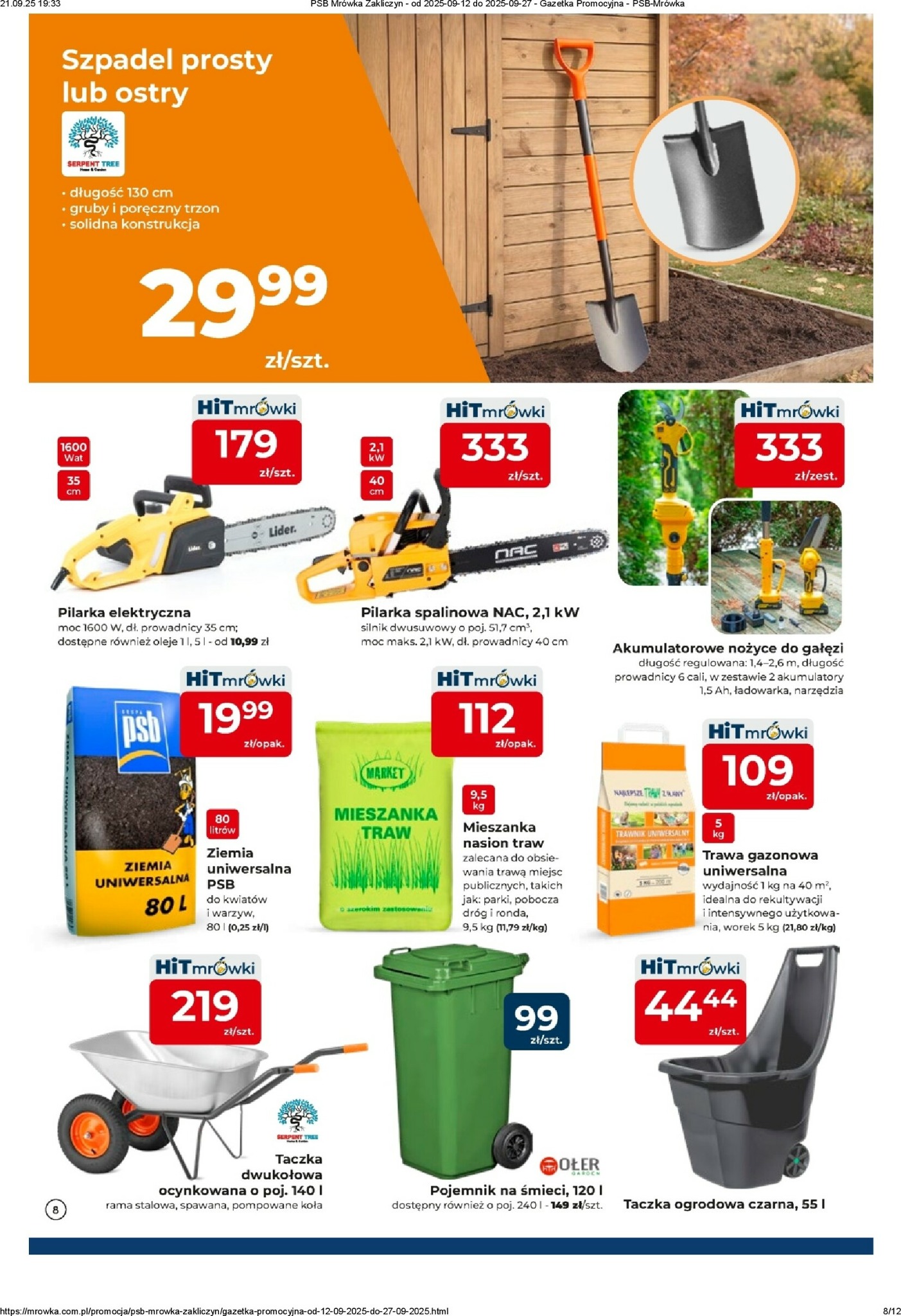 mrowka - Gazetka Mrówka - Tarnów, Zakliczyn, Podrzecze - ważna od 12.09. do 27.09. - page: 8