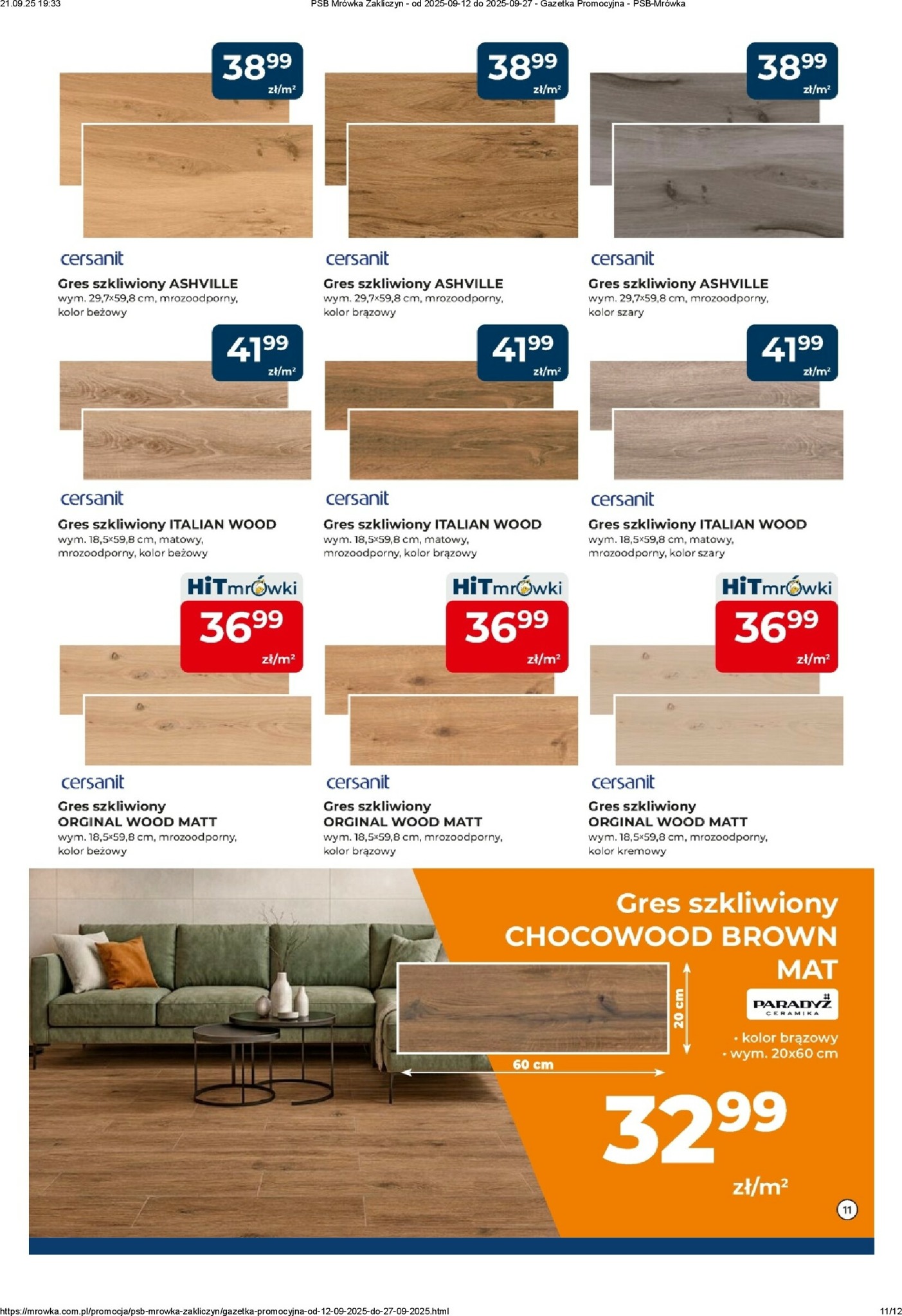 mrowka - Gazetka Mrówka - Tarnów, Zakliczyn, Podrzecze - ważna od 12.09. do 27.09. - page: 11