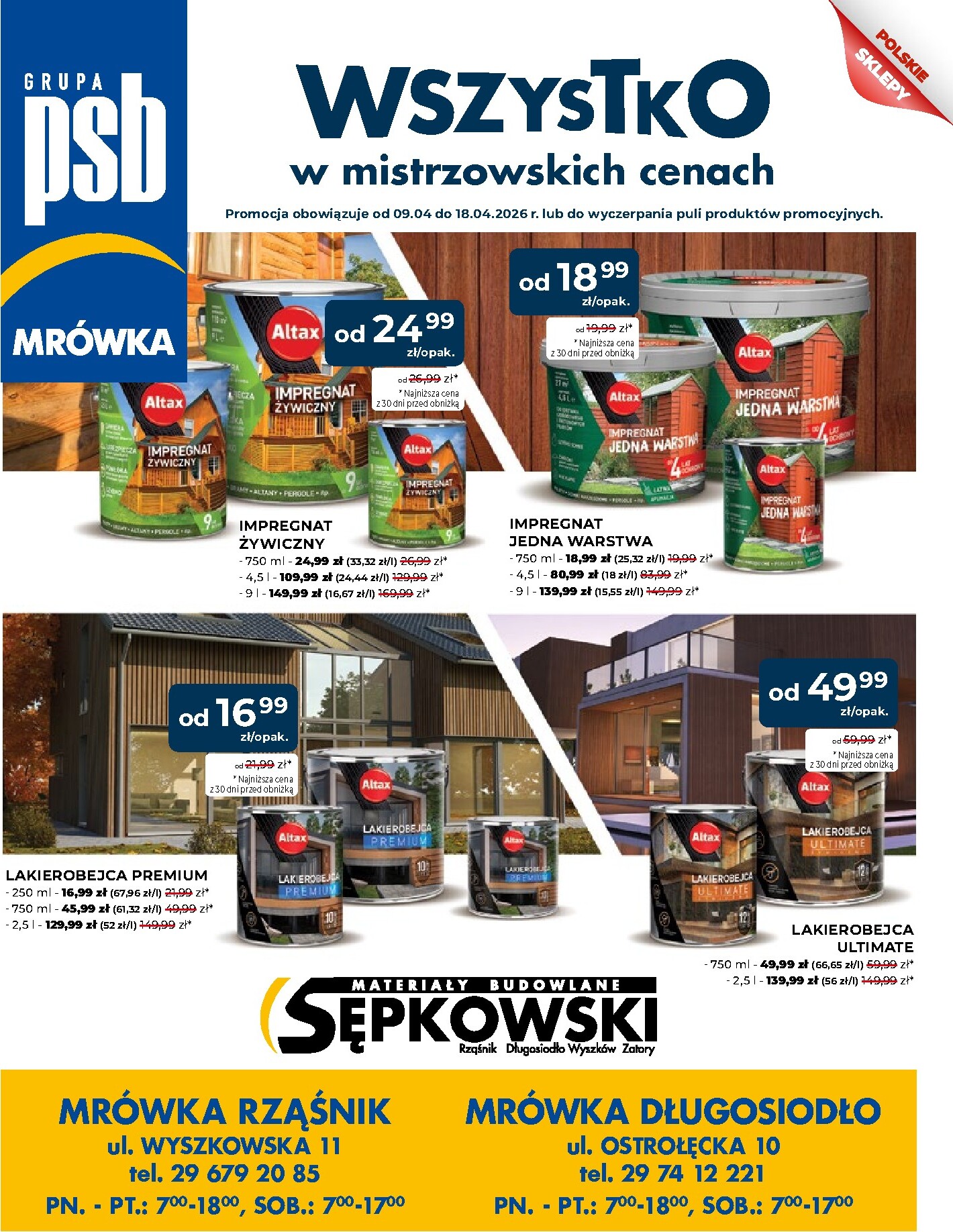 mrowka - Aktualna gazetka Mrówka - Długosiodło ważna od 09.04.2026 do 18.04.2026