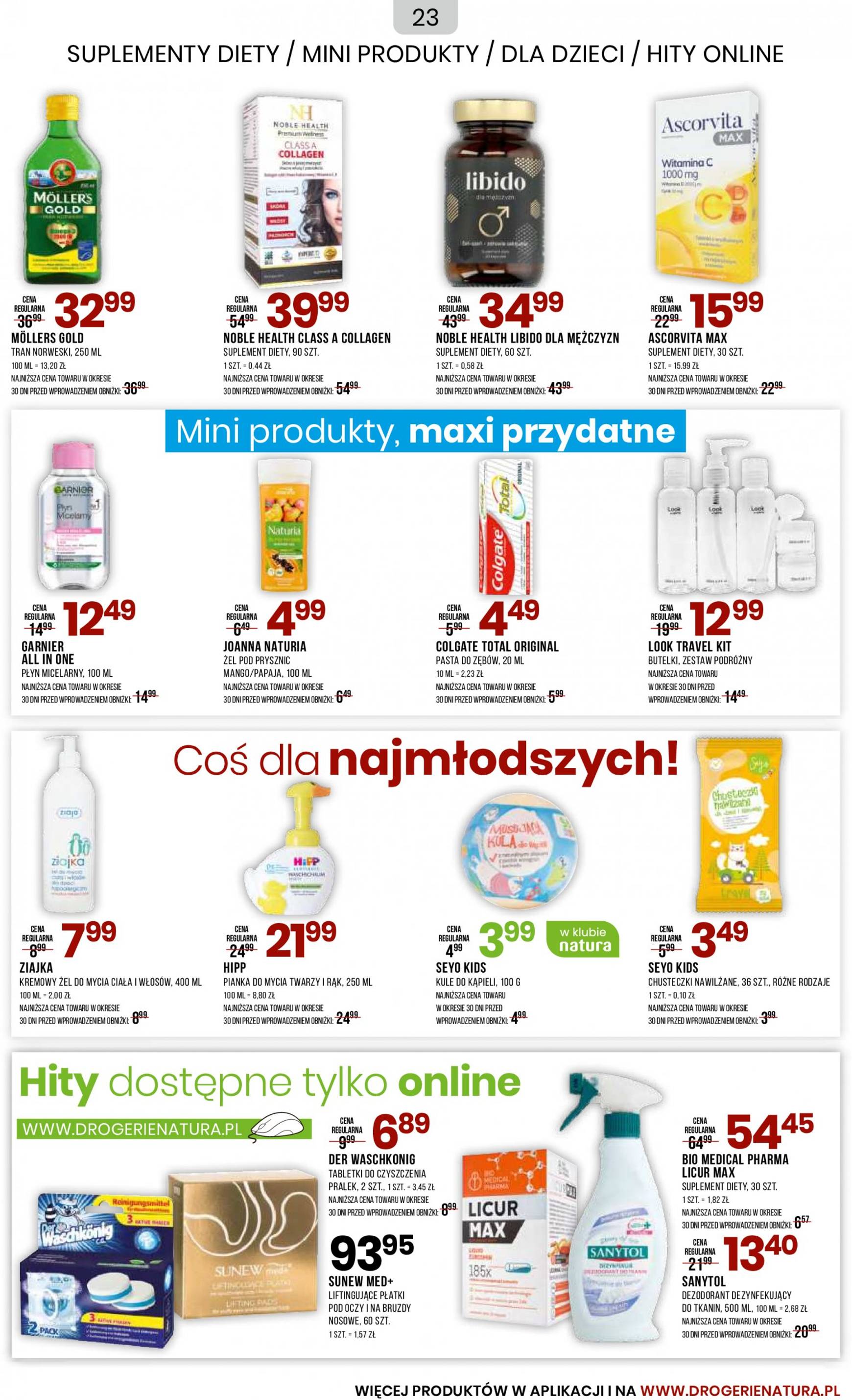 natura - Aktualna Drogerie Natura gazetka ważna od 04.09. - 03.10. - page: 23