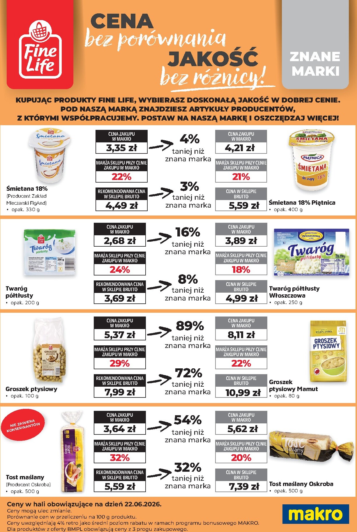 makro - Aktualna gazetka Makro - Ulotka Fine Life ważna od 22.06.2026 do 31.07.2026 - page: 4