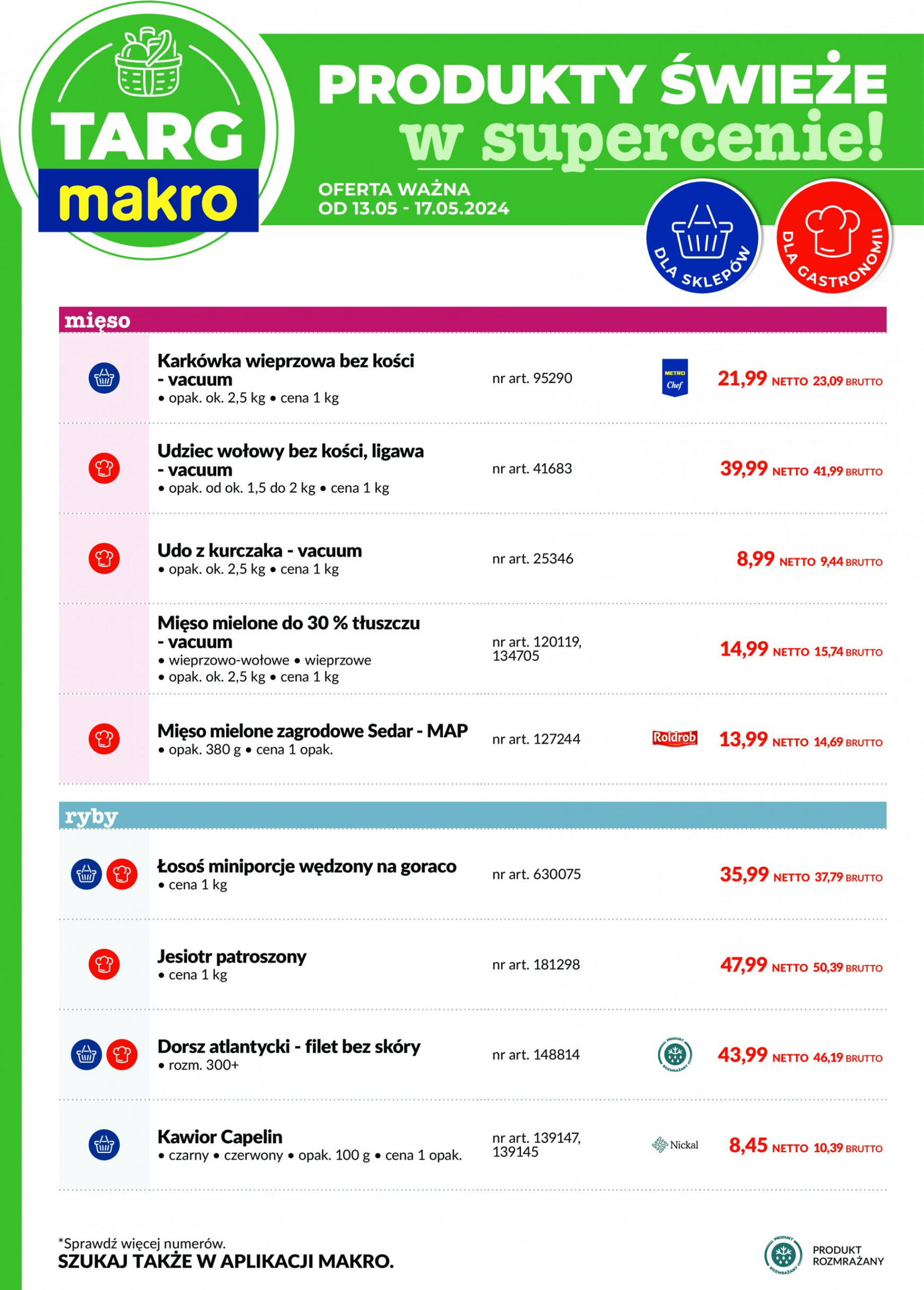 makro - Targ Makro gazetka aktualna ważna od 13.05. - 17.05.