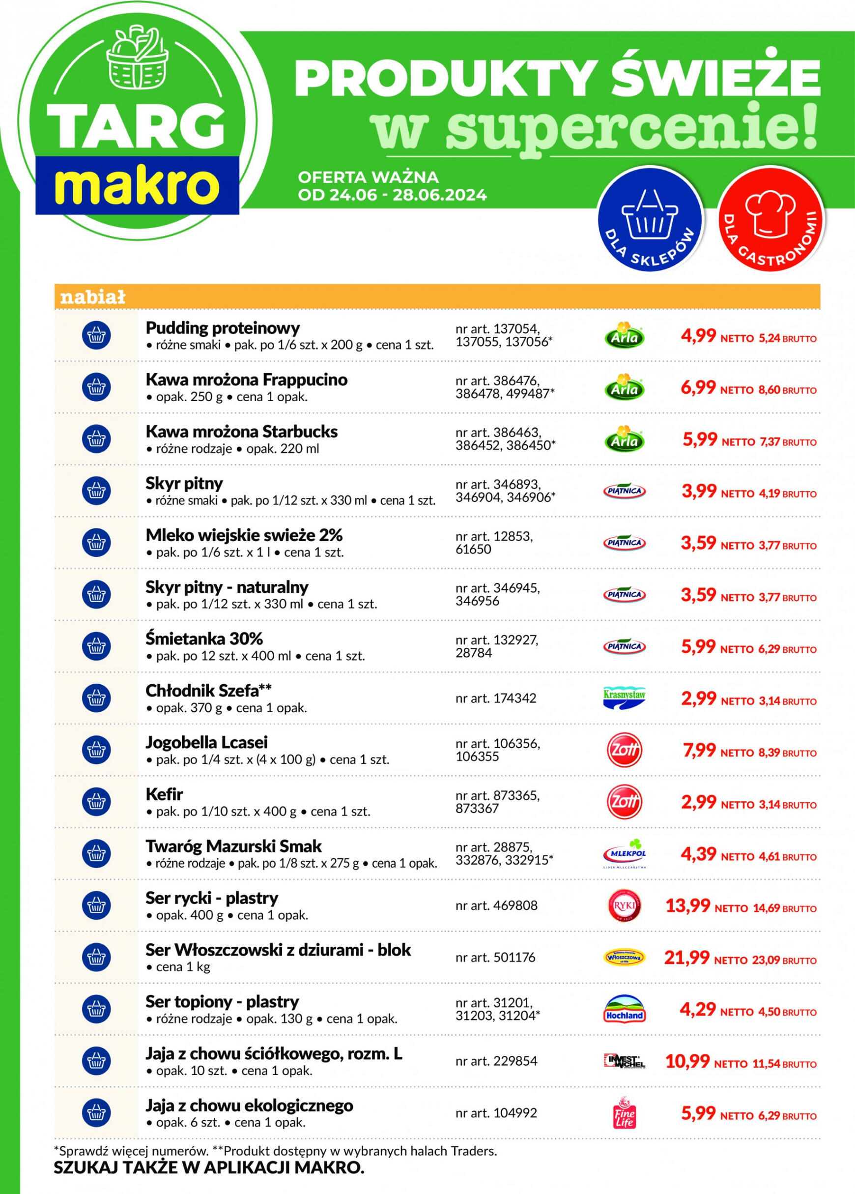 makro - Targ MAKRO - oferta świeża w super cenach! gazetka aktualna ważna od 24.06. - 28.06. - page: 3