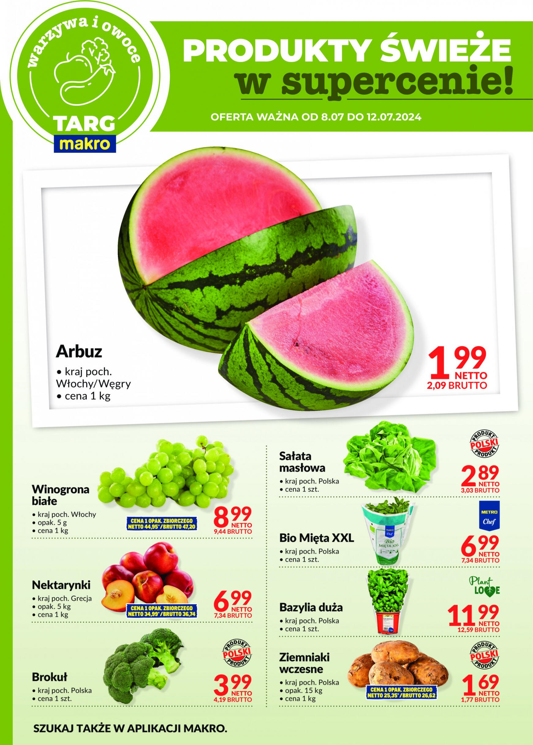 makro - Targ MAKRO - oferta świeża w super cenach! gazetka aktualna ważna od 08.07. - 12.07. - page: 7