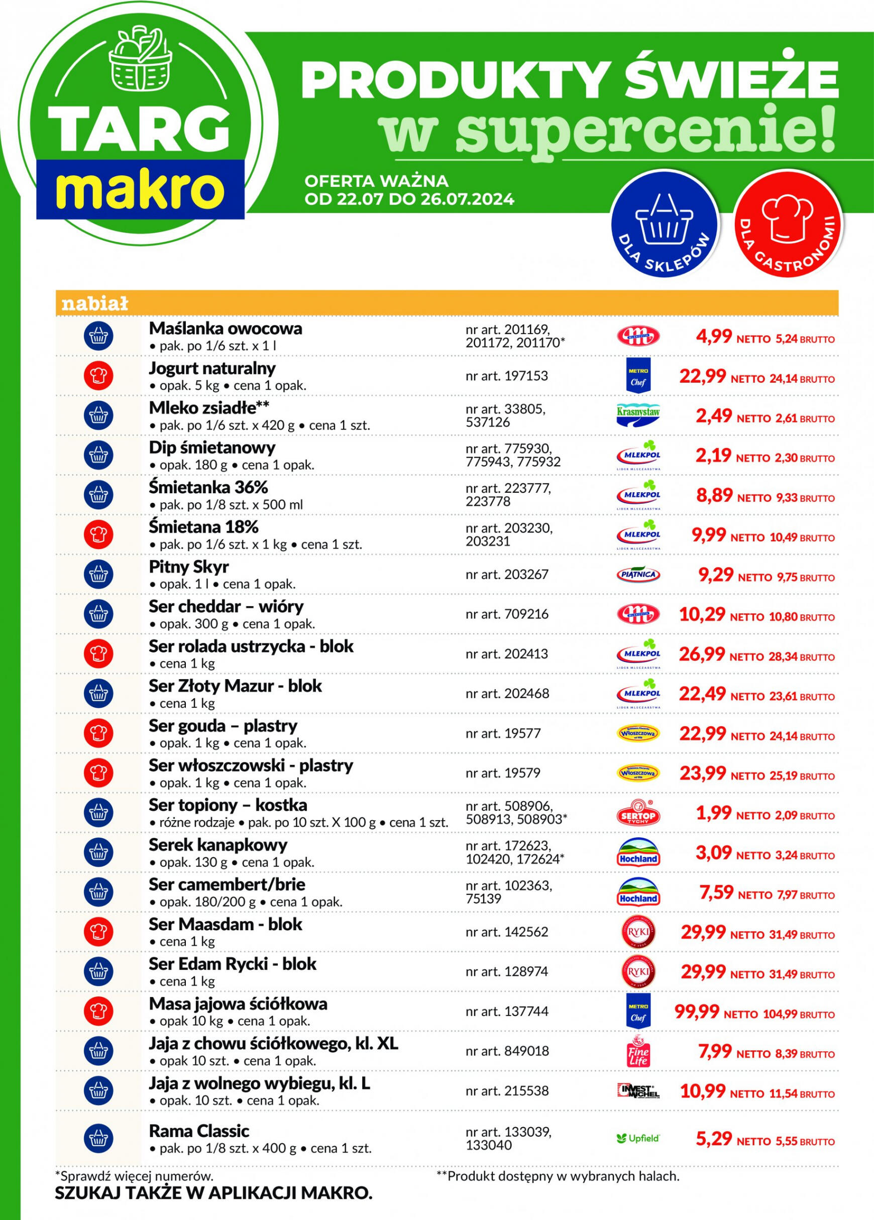 makro - Targ MAKRO gazetka aktualna ważna od 22.07. - 26.07. - page: 3