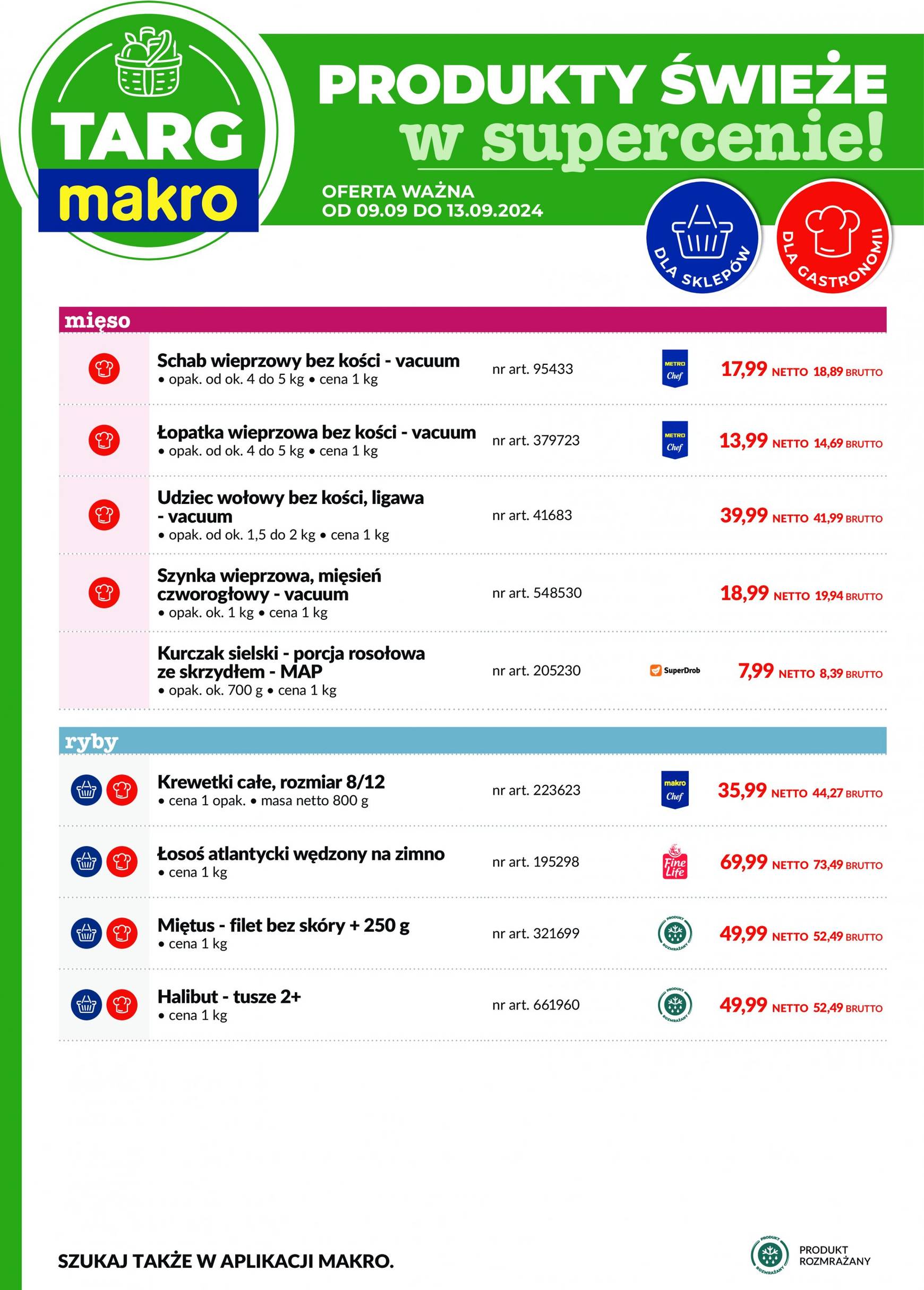 makro - Aktualna Targ MAKRO - oferta świeża w super cenach! gazetka ważna od 09.09. - 13.09. - page: 2