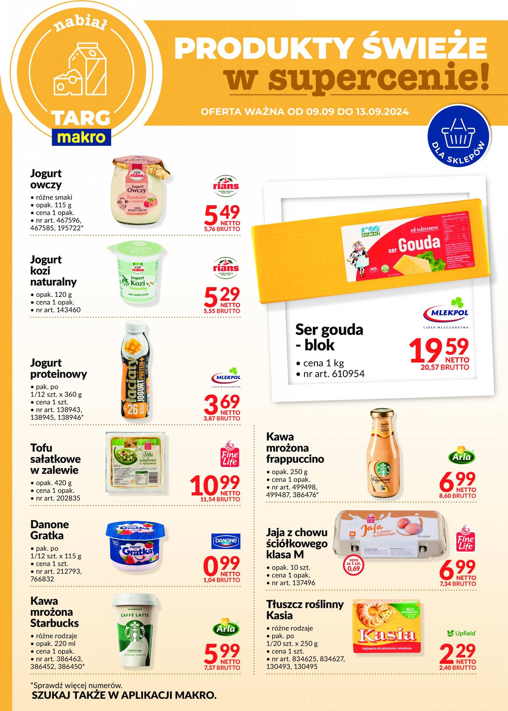 makro - Aktualna Targ MAKRO - oferta świeża w super cenach! gazetka ważna od 09.09. - 13.09. - page: 9