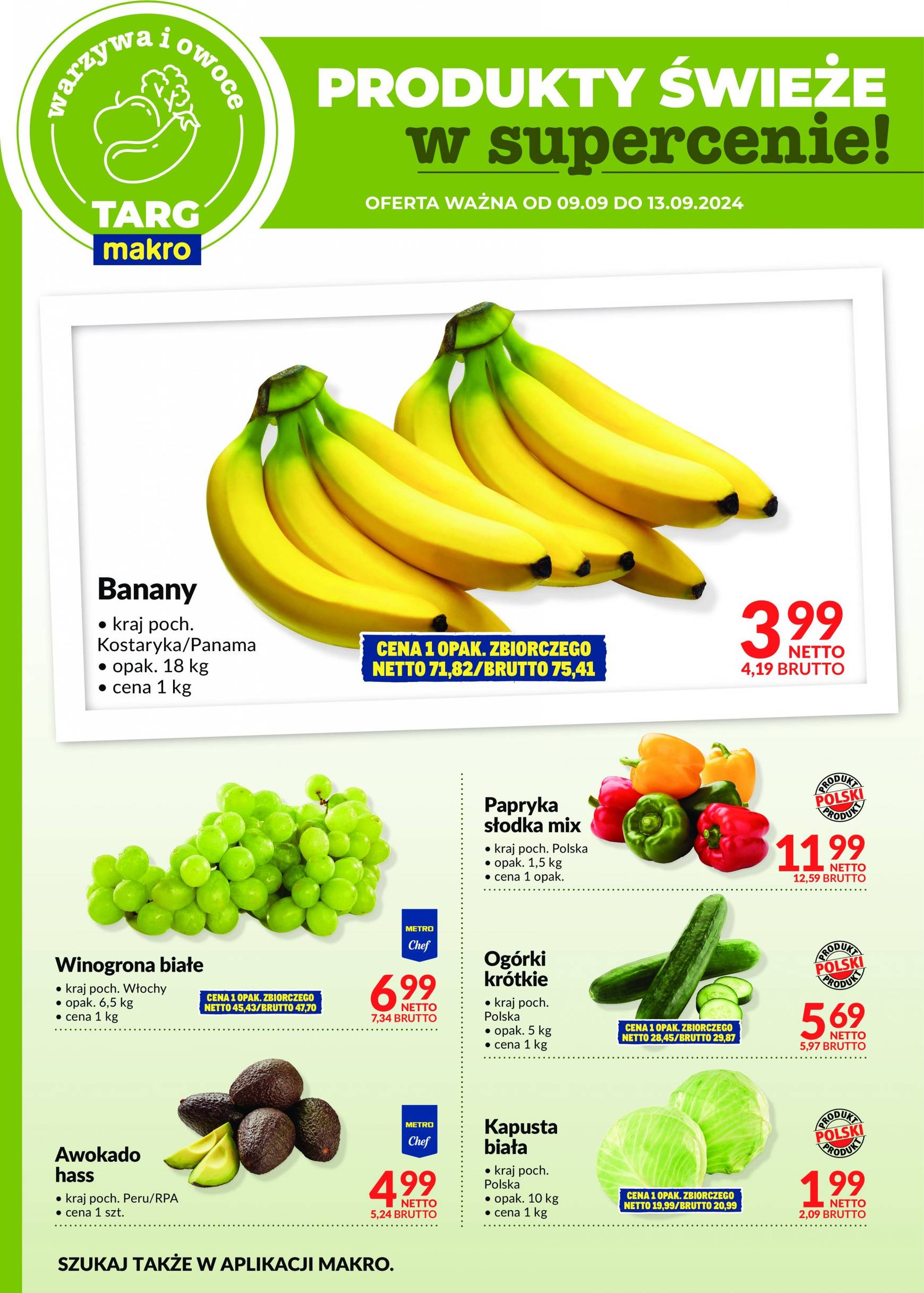 makro - Aktualna Targ MAKRO - oferta świeża w super cenach! gazetka ważna od 09.09. - 13.09. - page: 7