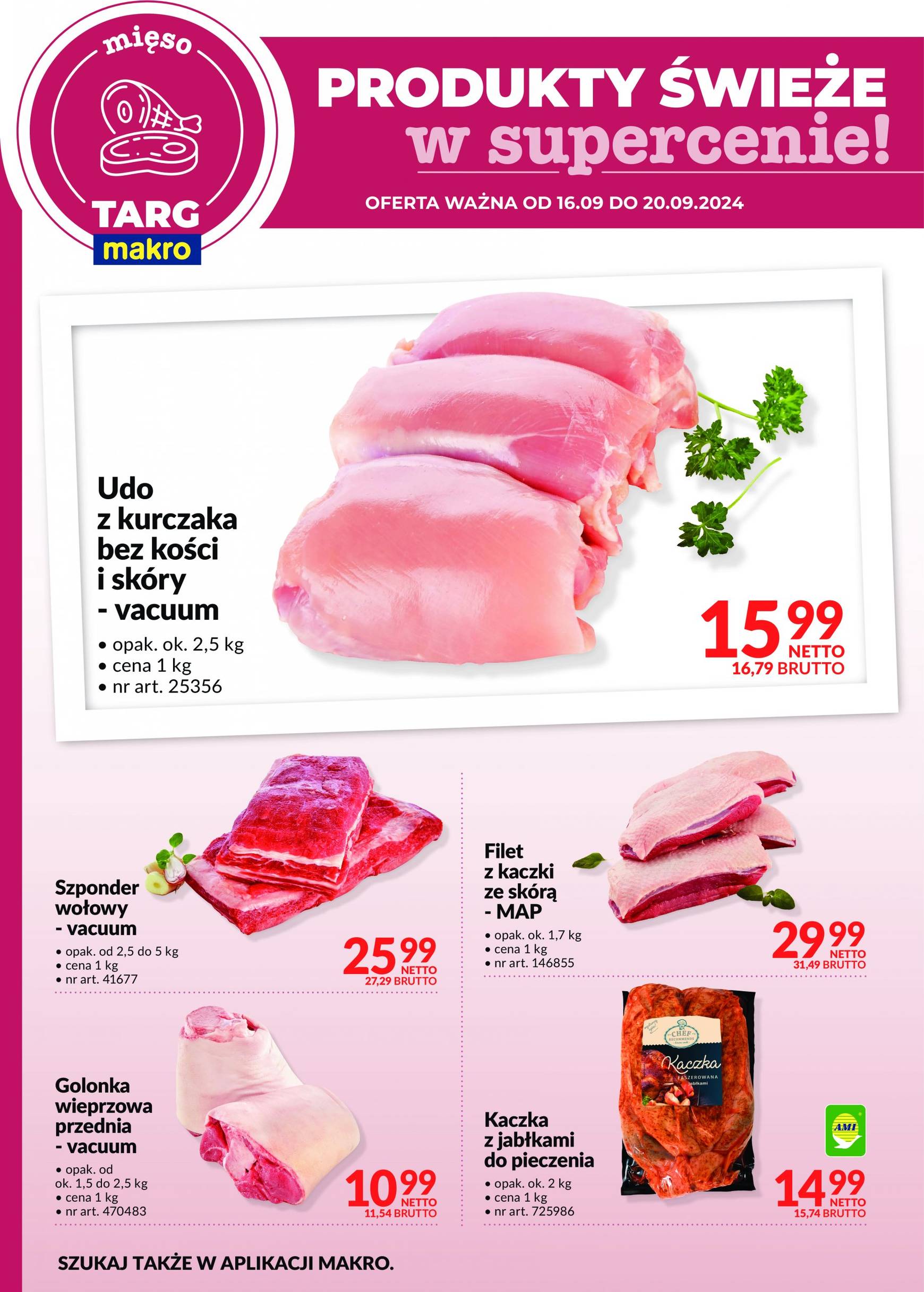 makro - Aktualna Targ MAKRO - oferta świeża w super cenach gazetka ważna od 16.09. - 20.09. - page: 4