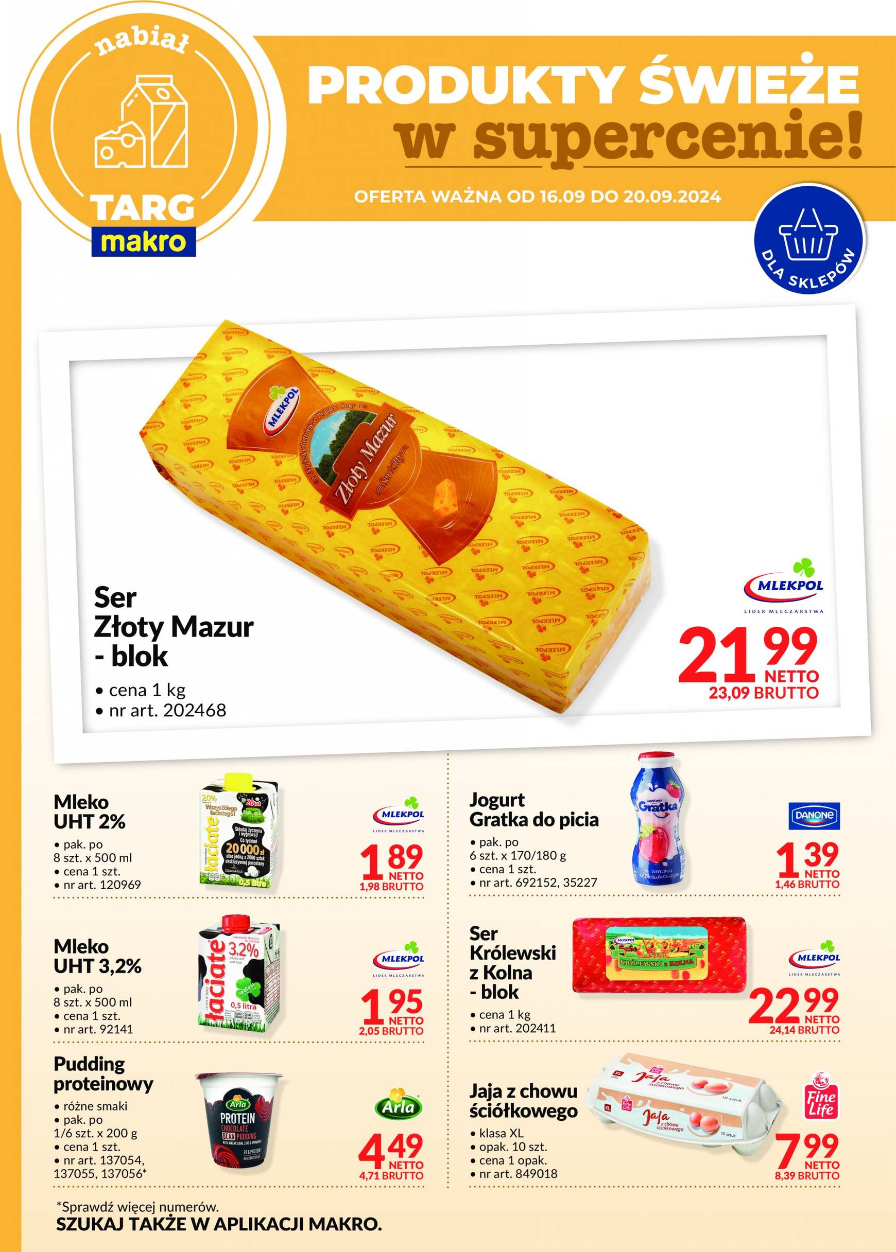 makro - Aktualna Targ MAKRO - oferta świeża w super cenach gazetka ważna od 16.09. - 20.09. - page: 9