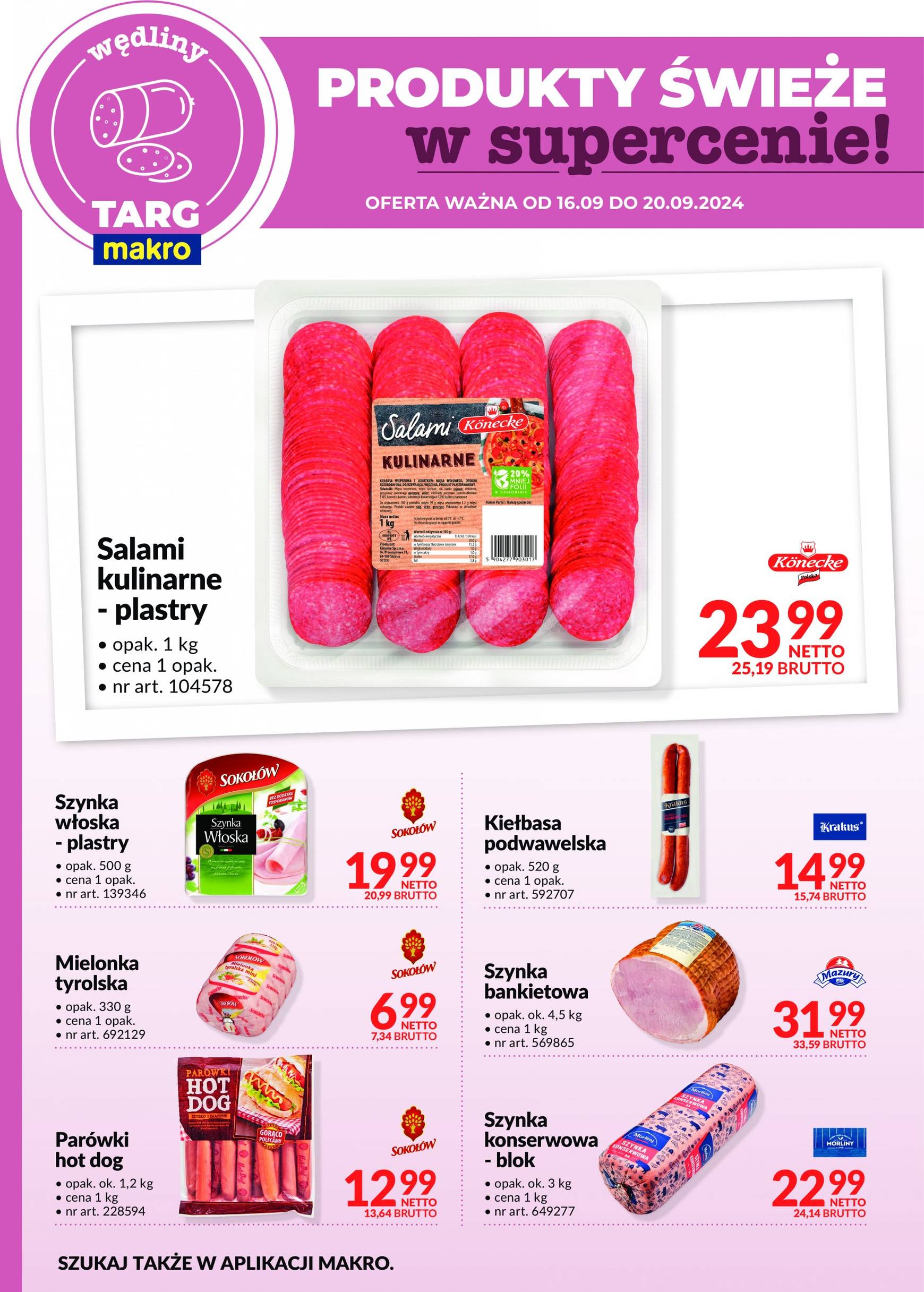 makro - Aktualna Targ MAKRO - oferta świeża w super cenach gazetka ważna od 16.09. - 20.09. - page: 5