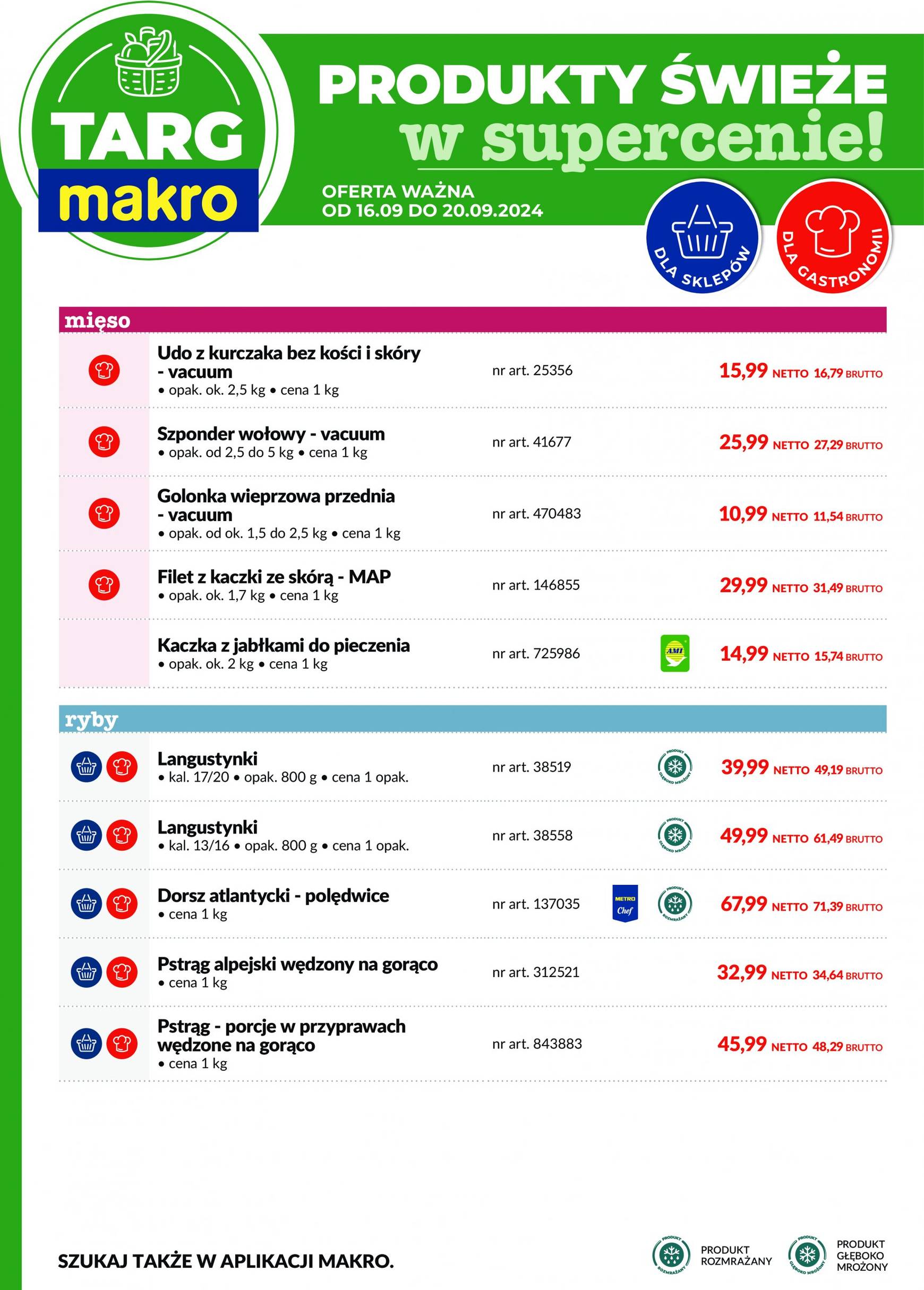 makro - Aktualna Targ MAKRO - oferta świeża w super cenach gazetka ważna od 16.09. - 20.09. - page: 2