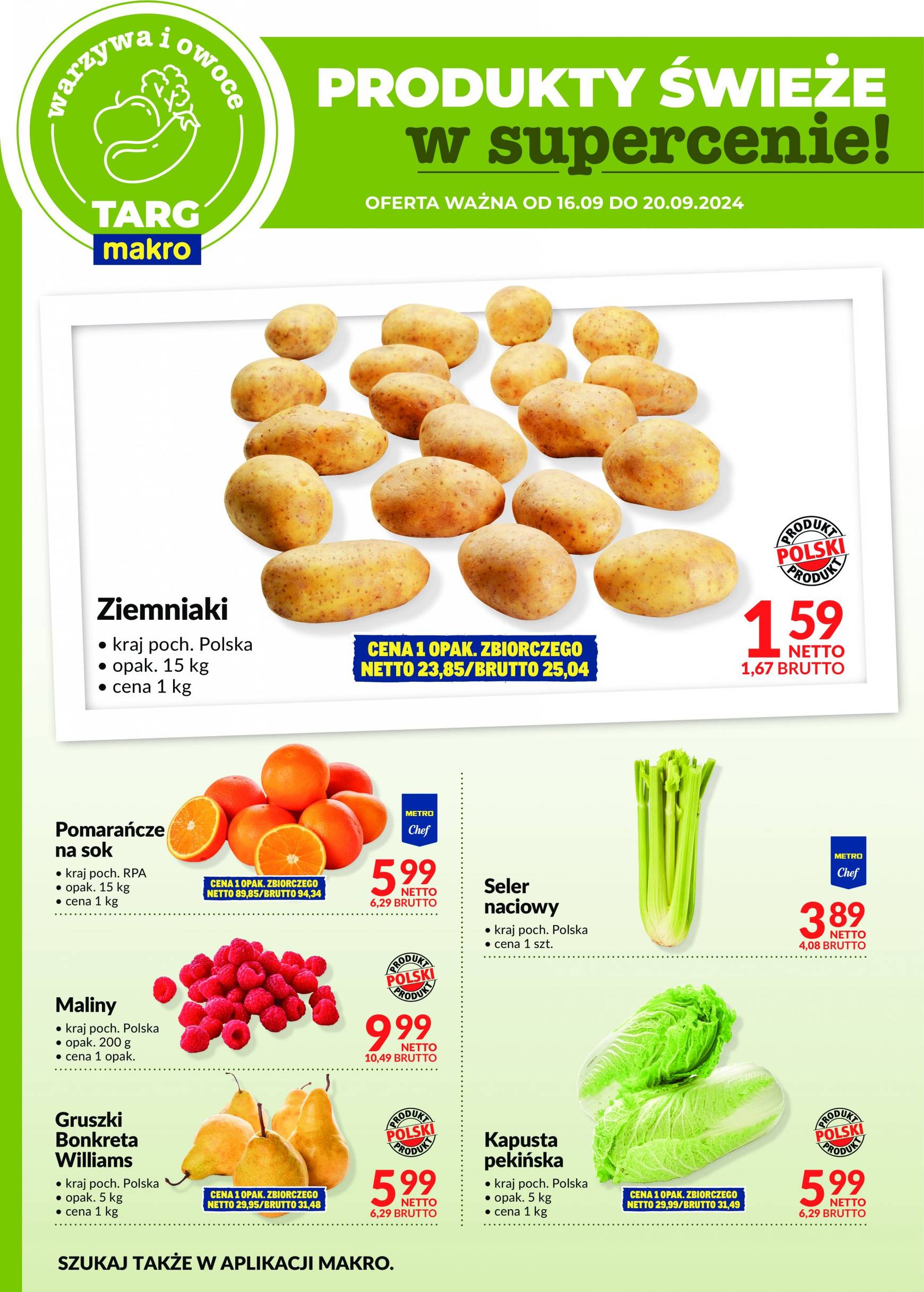 makro - Aktualna Targ MAKRO - oferta świeża w super cenach gazetka ważna od 16.09. - 20.09. - page: 7