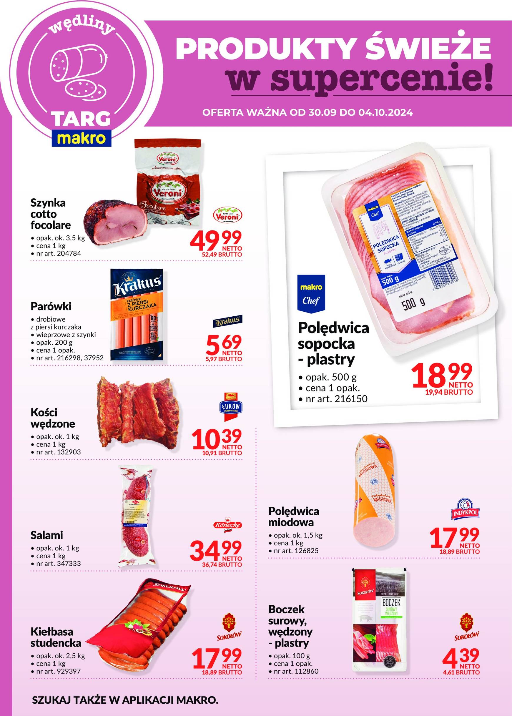 makro - Aktualna Targ MAKRO - oferta świeża w super cenach! gazetka ważna od 30.09. - 04.10. - page: 4